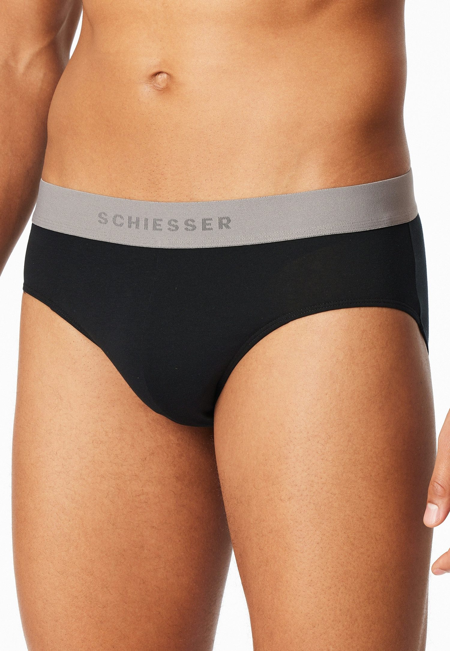 Schiesser Rio-slip 95/5 Multipacks zonder ingreep, logoband (Set van 5)