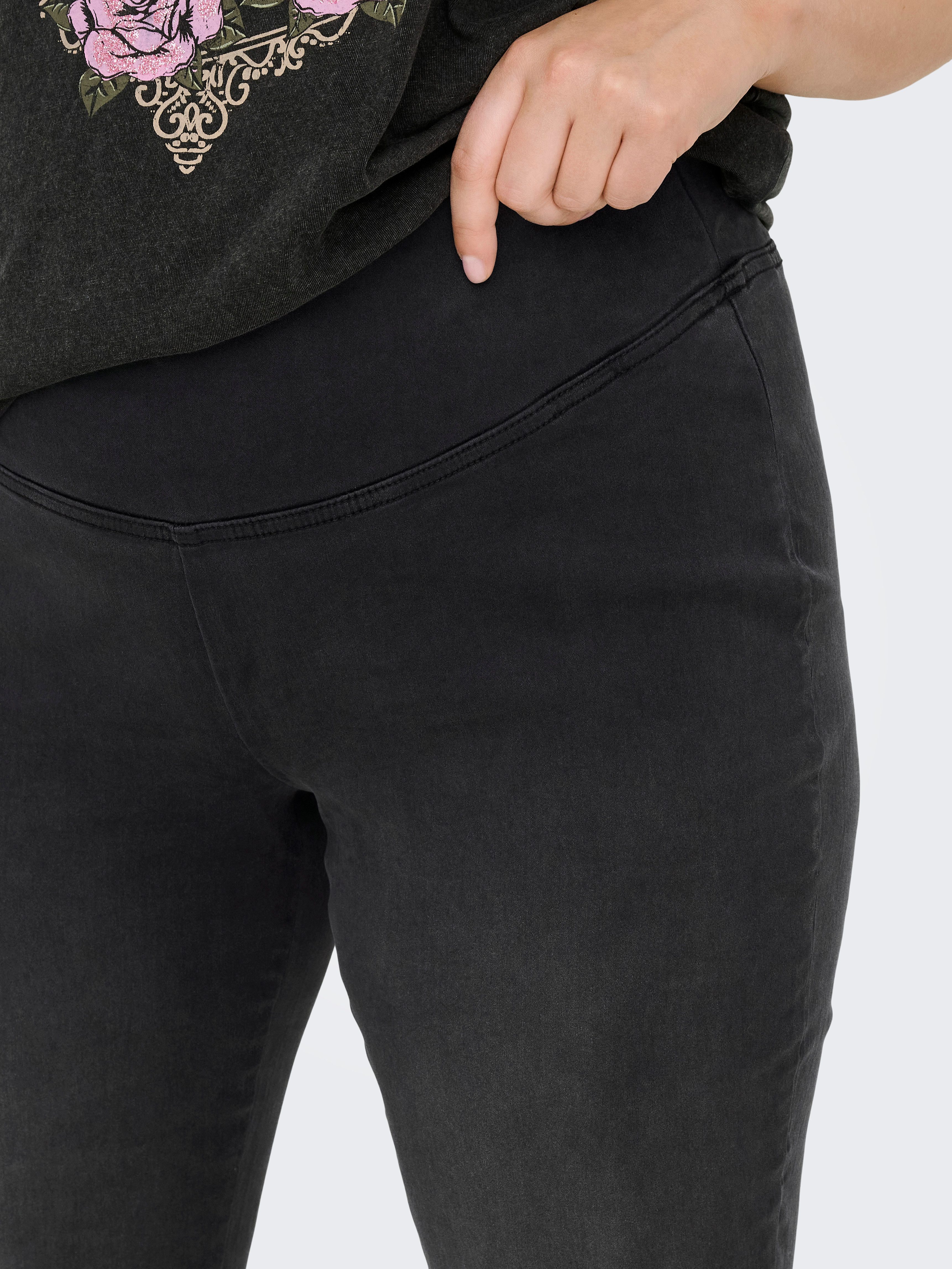 ONLY CARMAKOMA Jeanslegging CARROYAL MID WAIST FLARED LEGGING