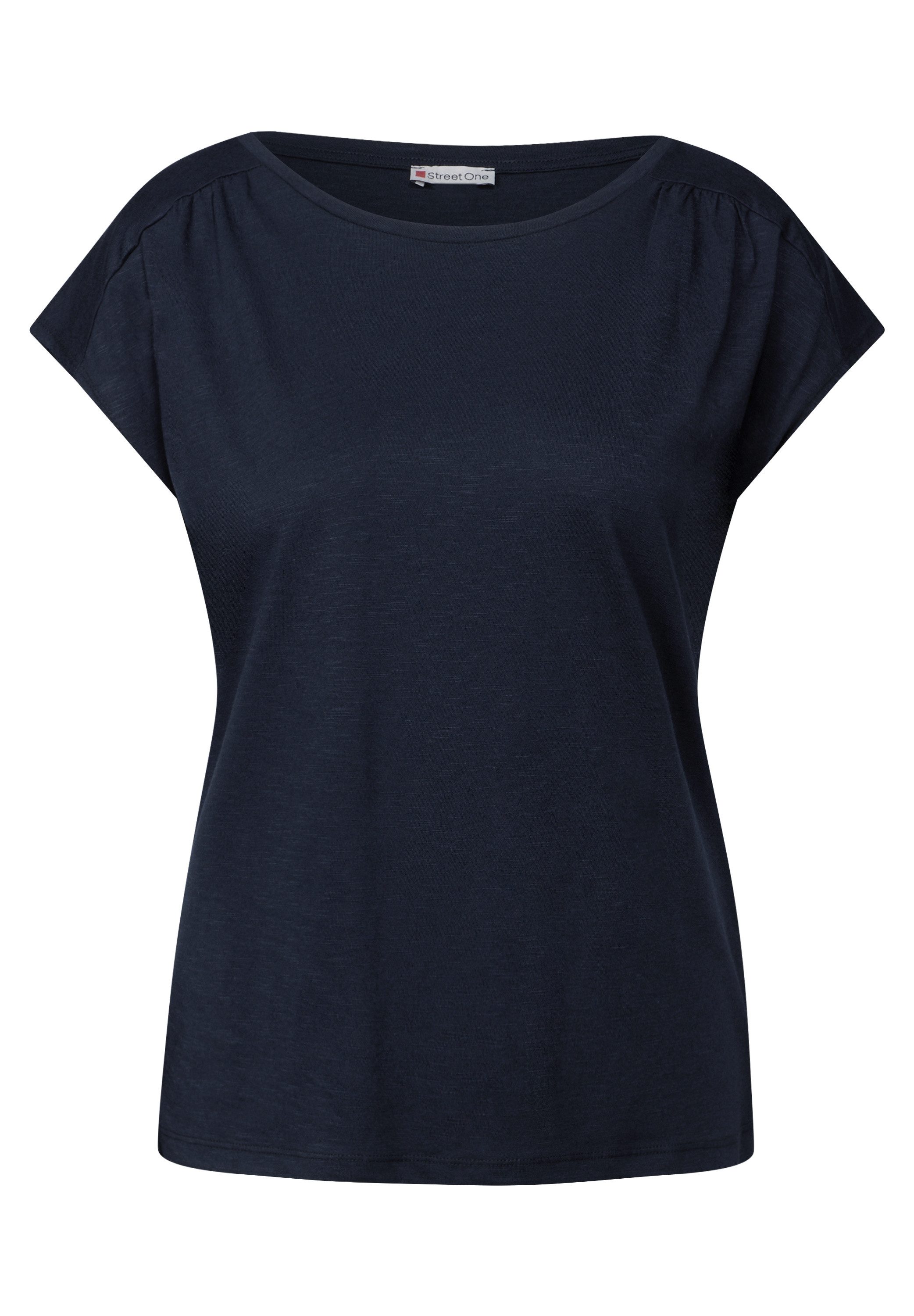 STREET ONE Shirttop met aanrimpeling op de schouder