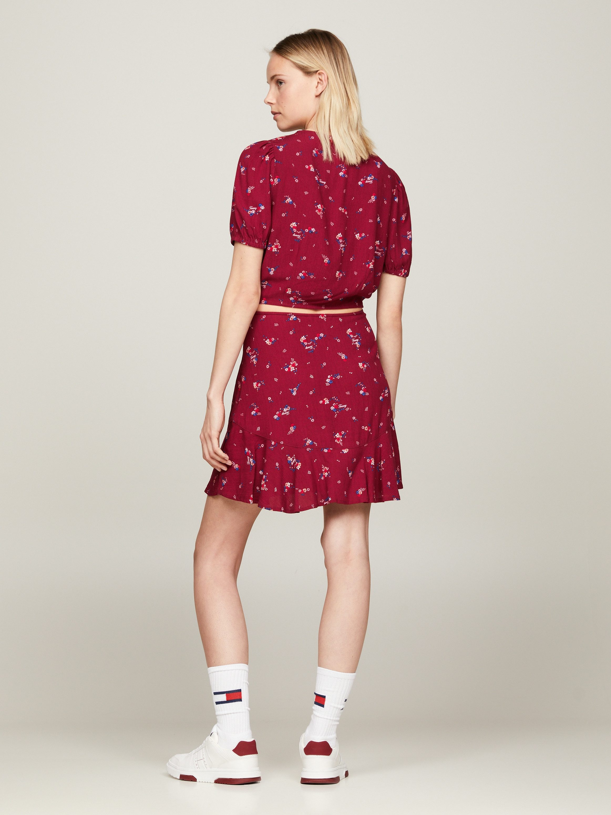 TOMMY JEANS Minirok TJW FLORAL TIERED MINI SKIRT
