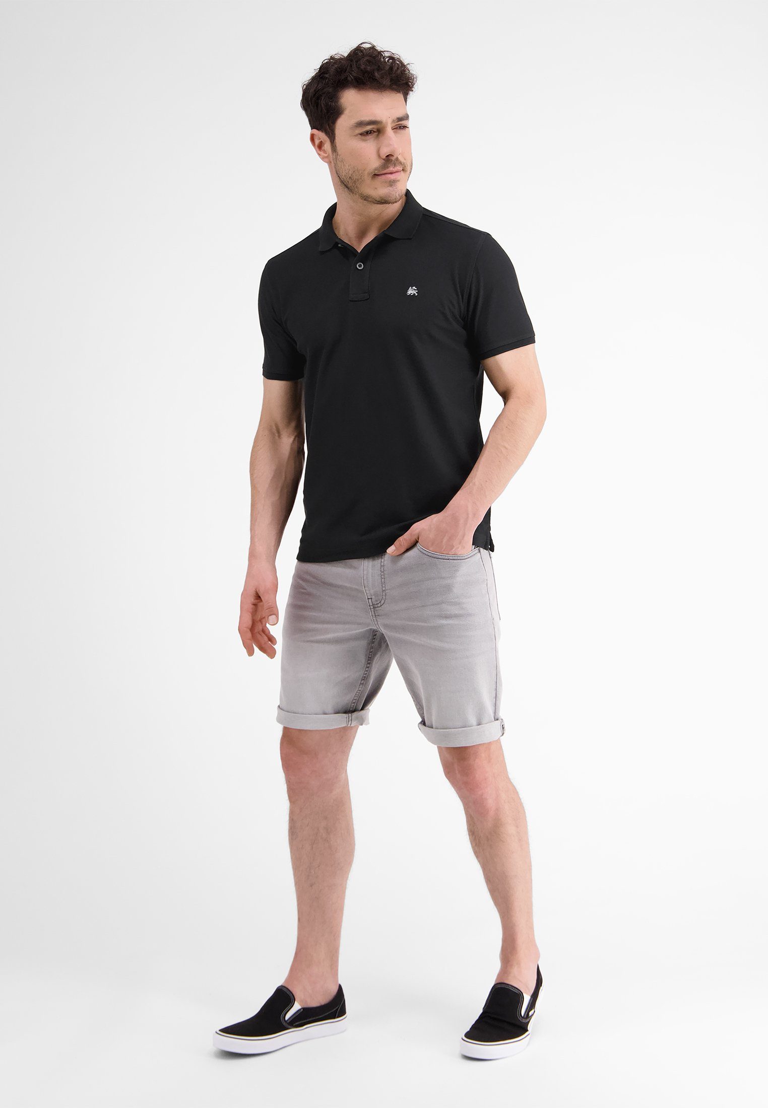 Lerros Poloshirt LERROS klassieke polostijl in *Cool & Dry* piquékwaliteit