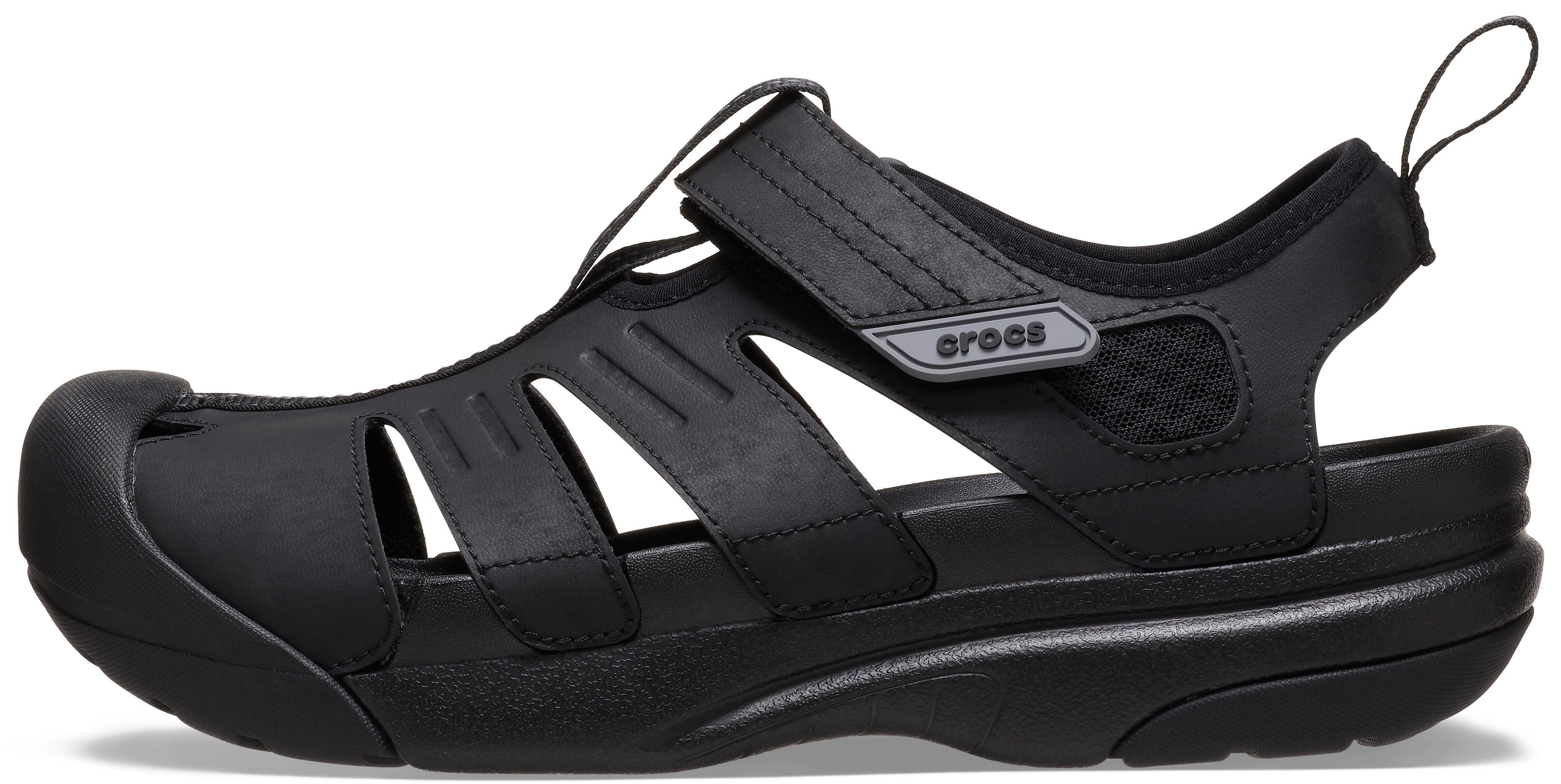 Crocs Sandalen Yukon Fisherman Lage schoen, slipper, trekking schoen met praktische klittenbandsluiting