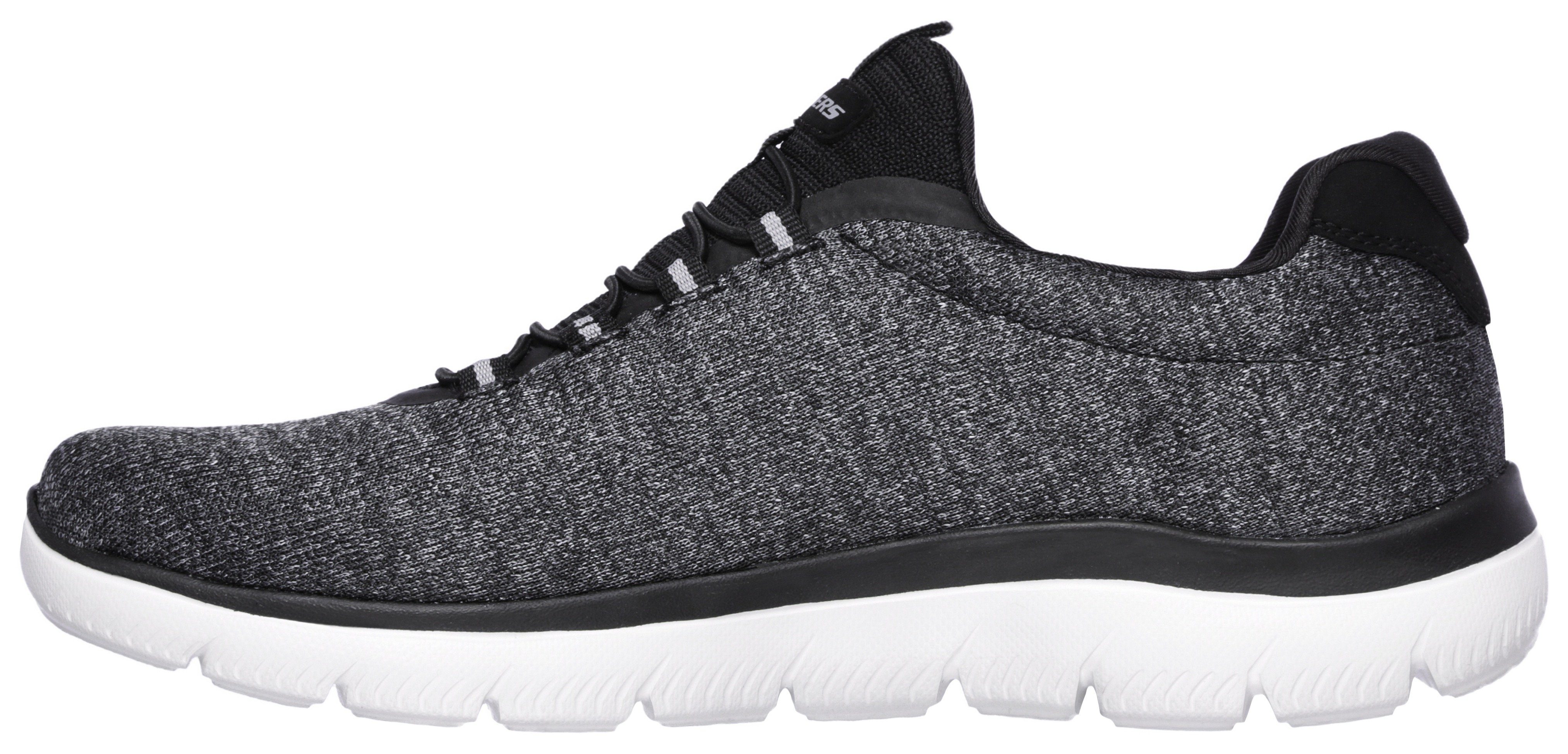 Skechers Slip-on sneakers Summits Slipper, vrijetijdsschoen in comfortabele schoenwijdte