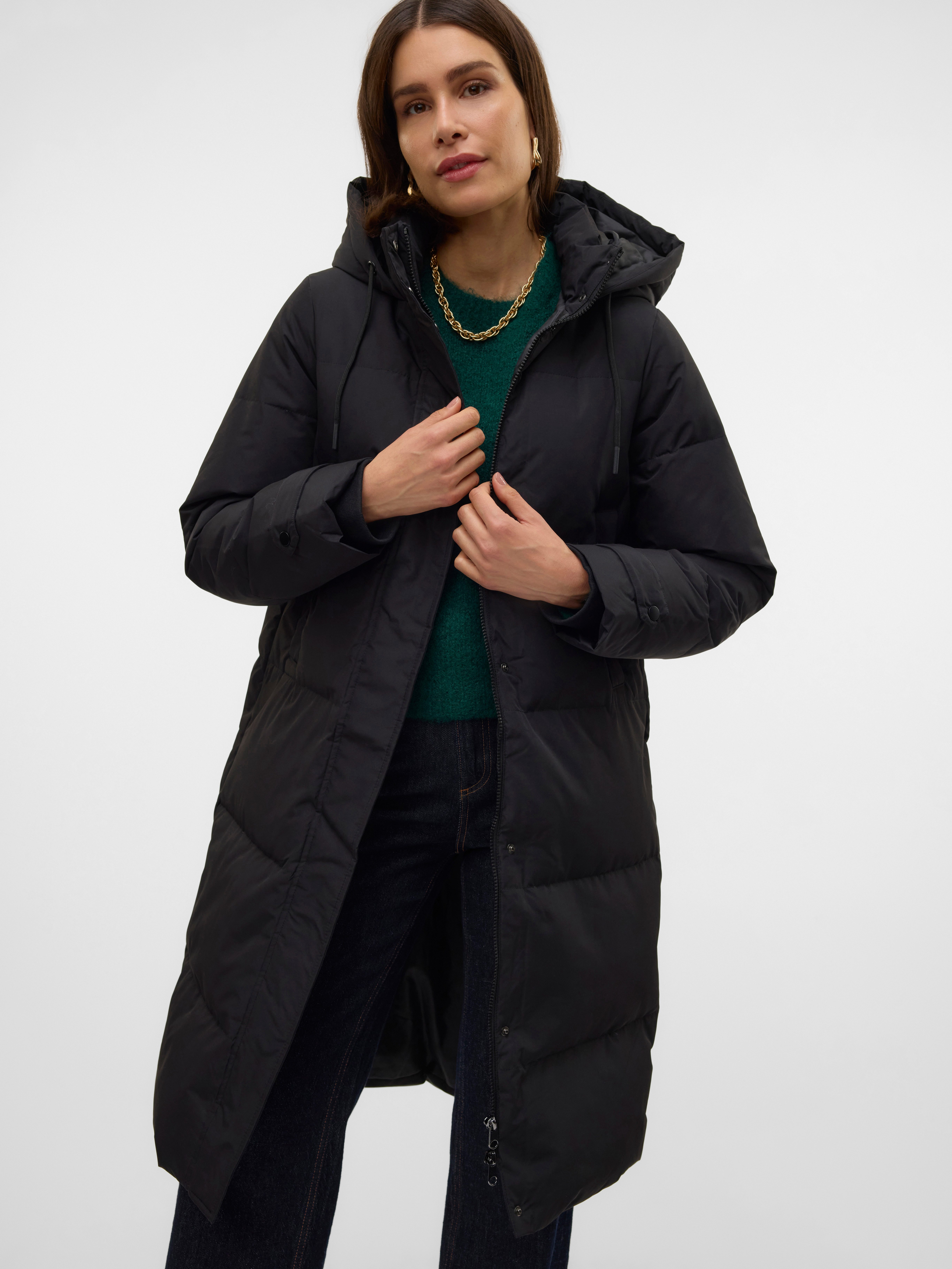 Vero Moda Gewatteerde jas VMLEONIEANNE LONG DOWN COAT GA NOOS