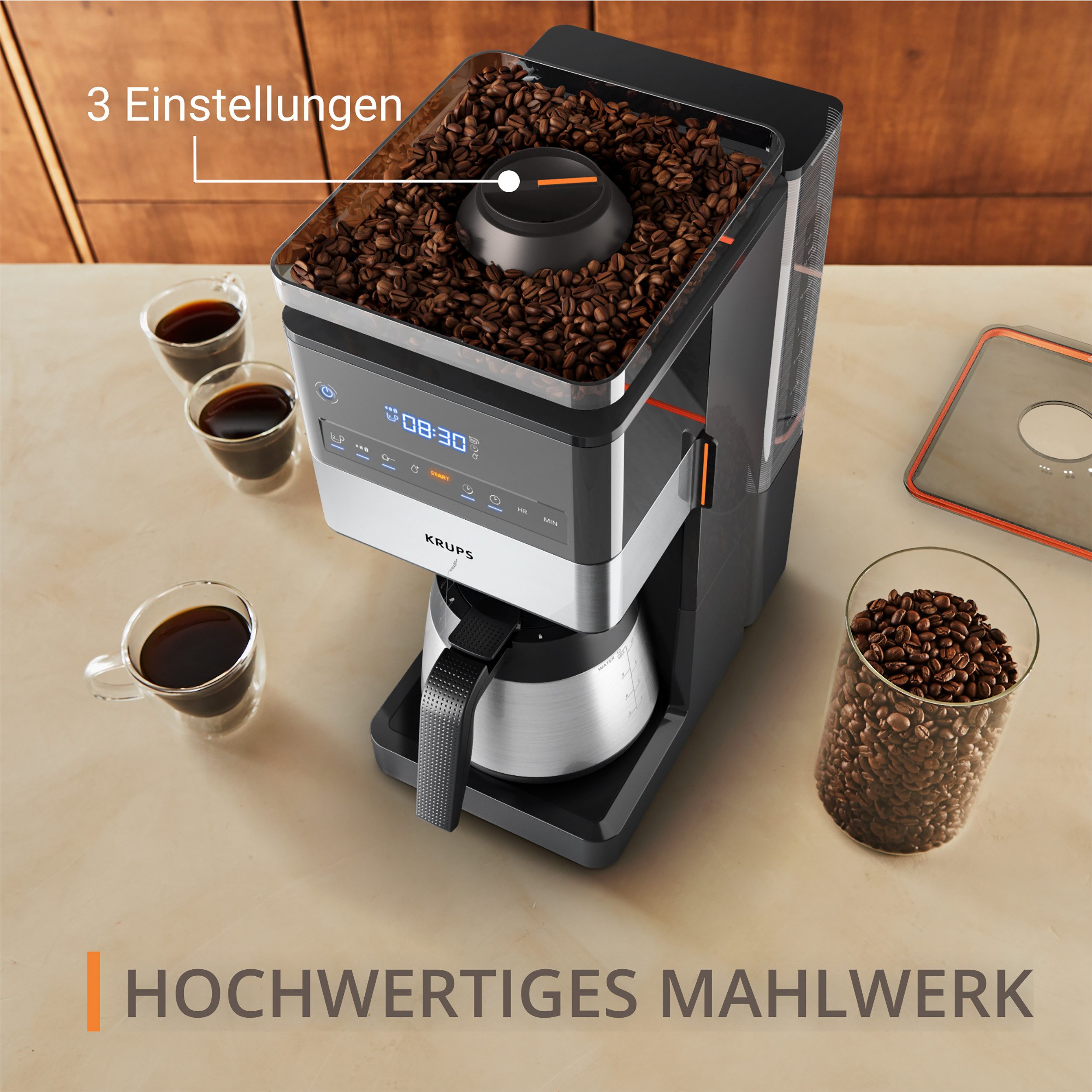 Krups Filterkoffieapparaat KT8428 Grind Aroma XL