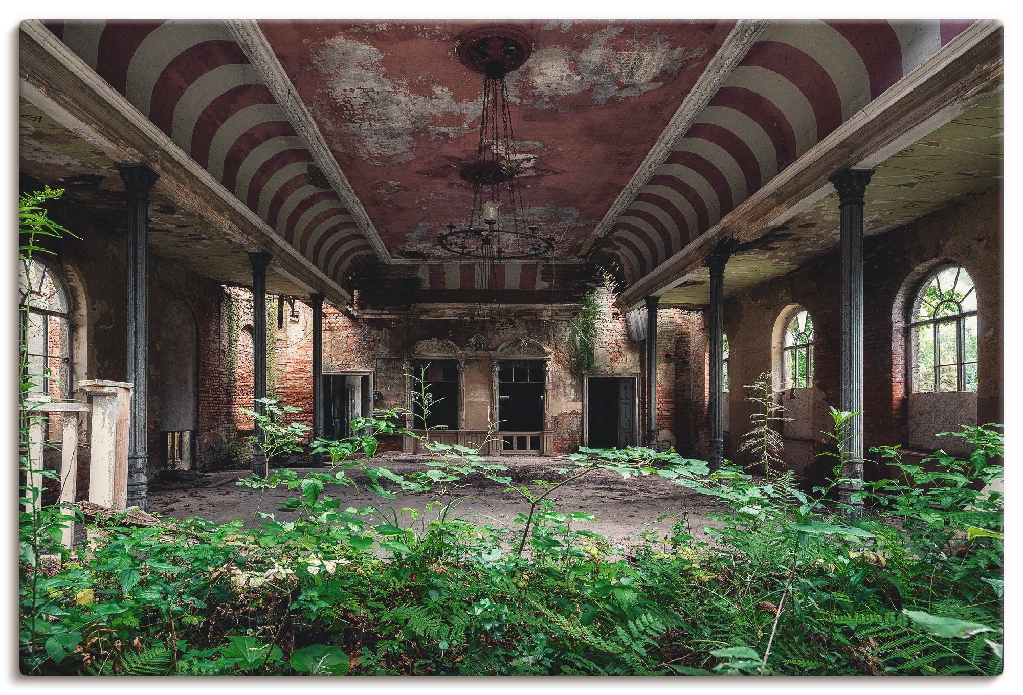 Artland Artprint Lost Places - danszaal - verlaten als artprint op linnen, poster in verschillende formaten maten