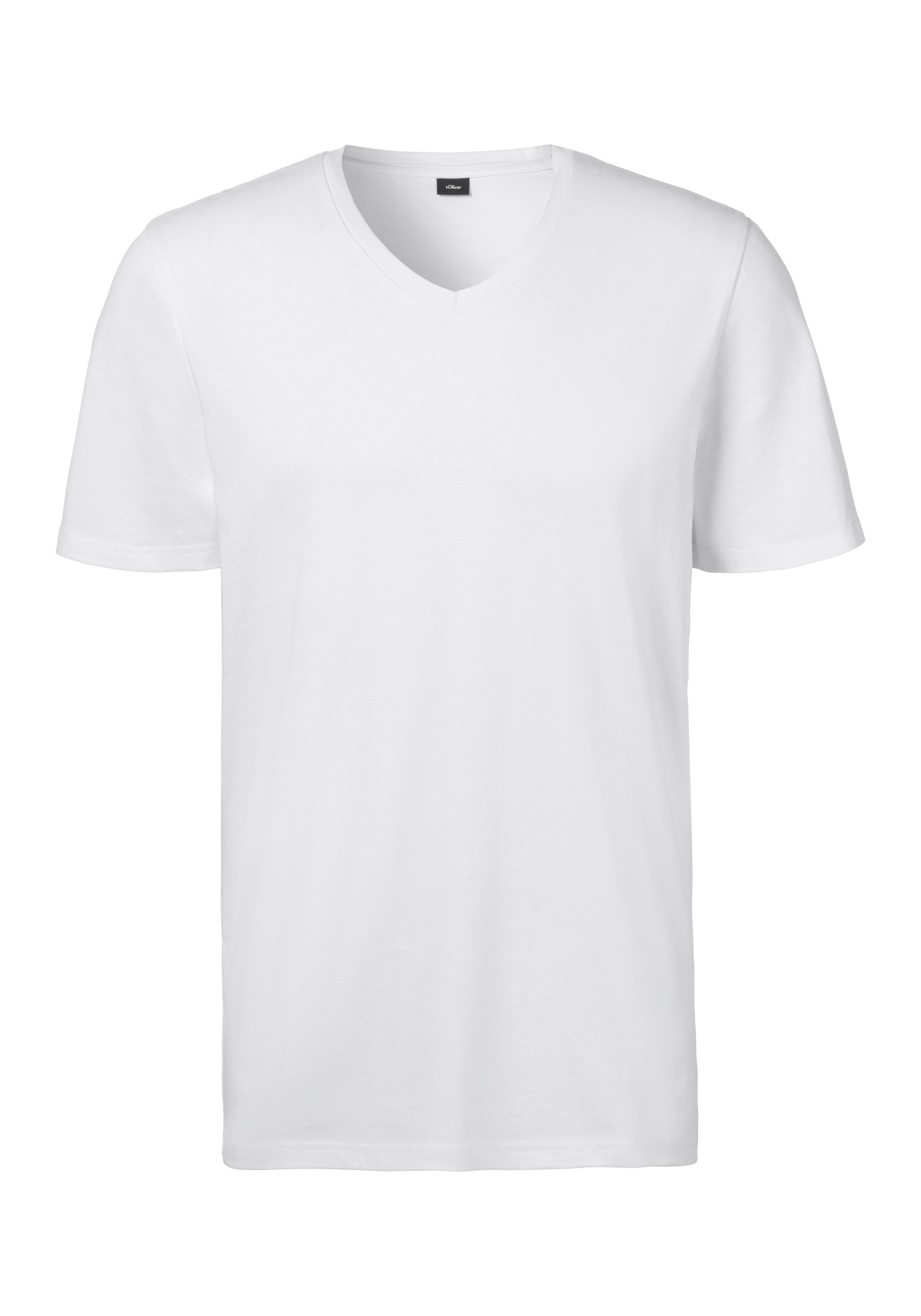 s.Oliver RED LABEL Beachwear T-shirt klassiek onderhemd (set, 2-delig)