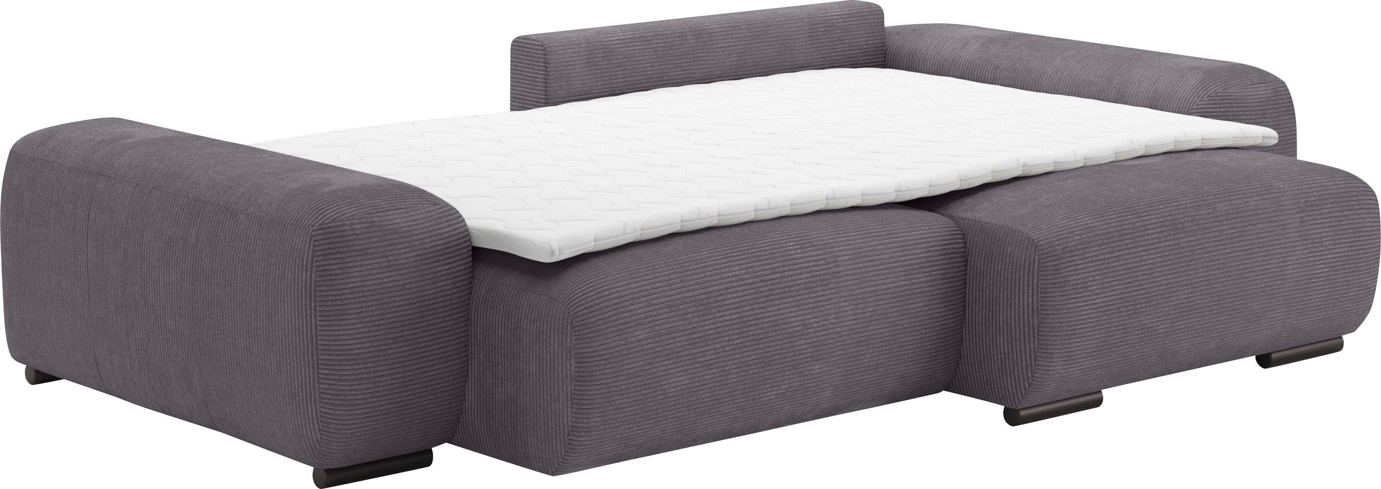 Mr. Couch Hoekbank Sundance II Doorlopende slaper met EasyBett-slaapfunctie, bedlade