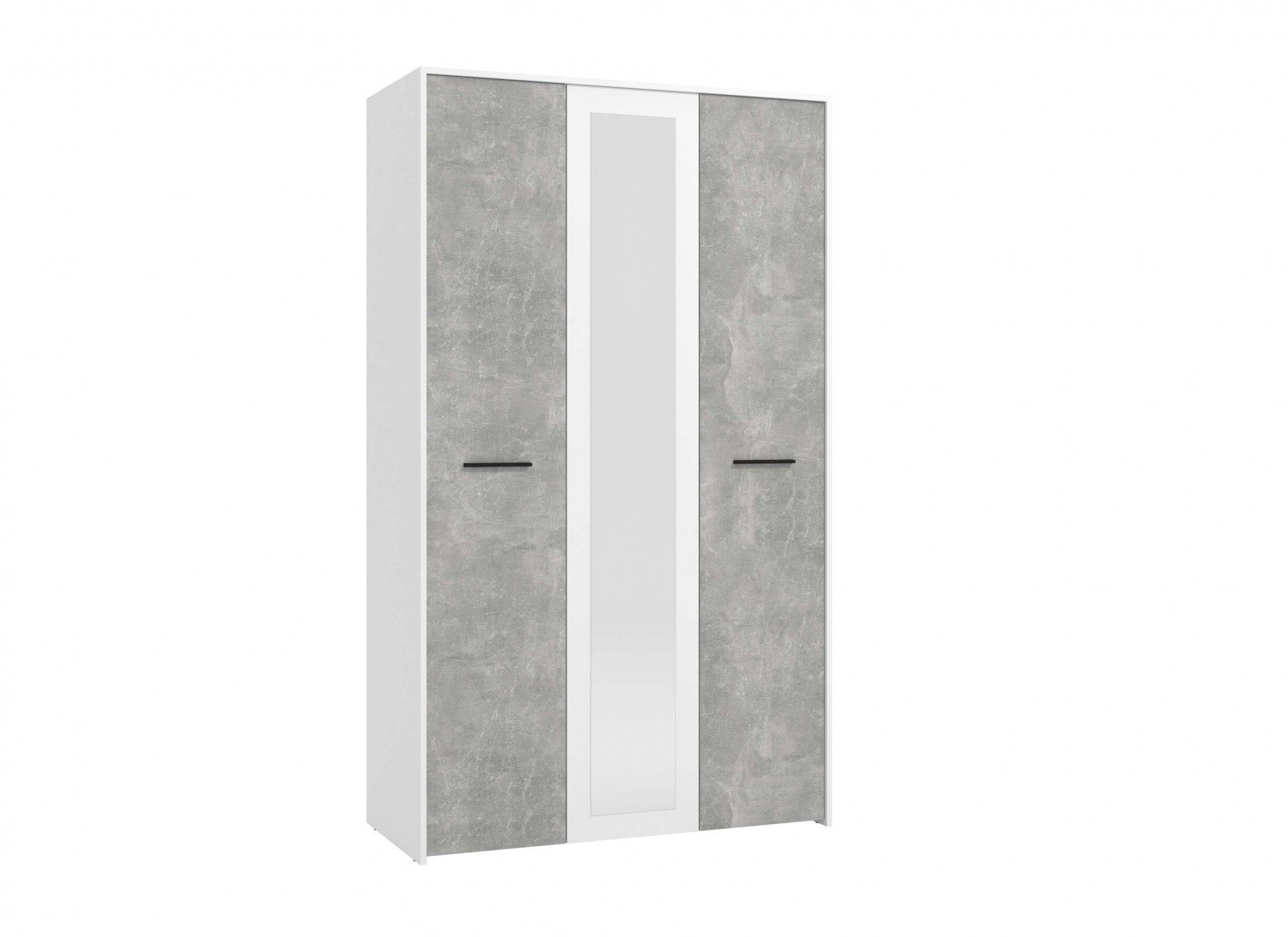 INOSIGN Kledingkast Varadero, 2 moderne kleurcombinaties met zwarte handgrepen met 1 spiegeldeur, in de breedtes 119 en 157 cm, fsc-gecertificeerd