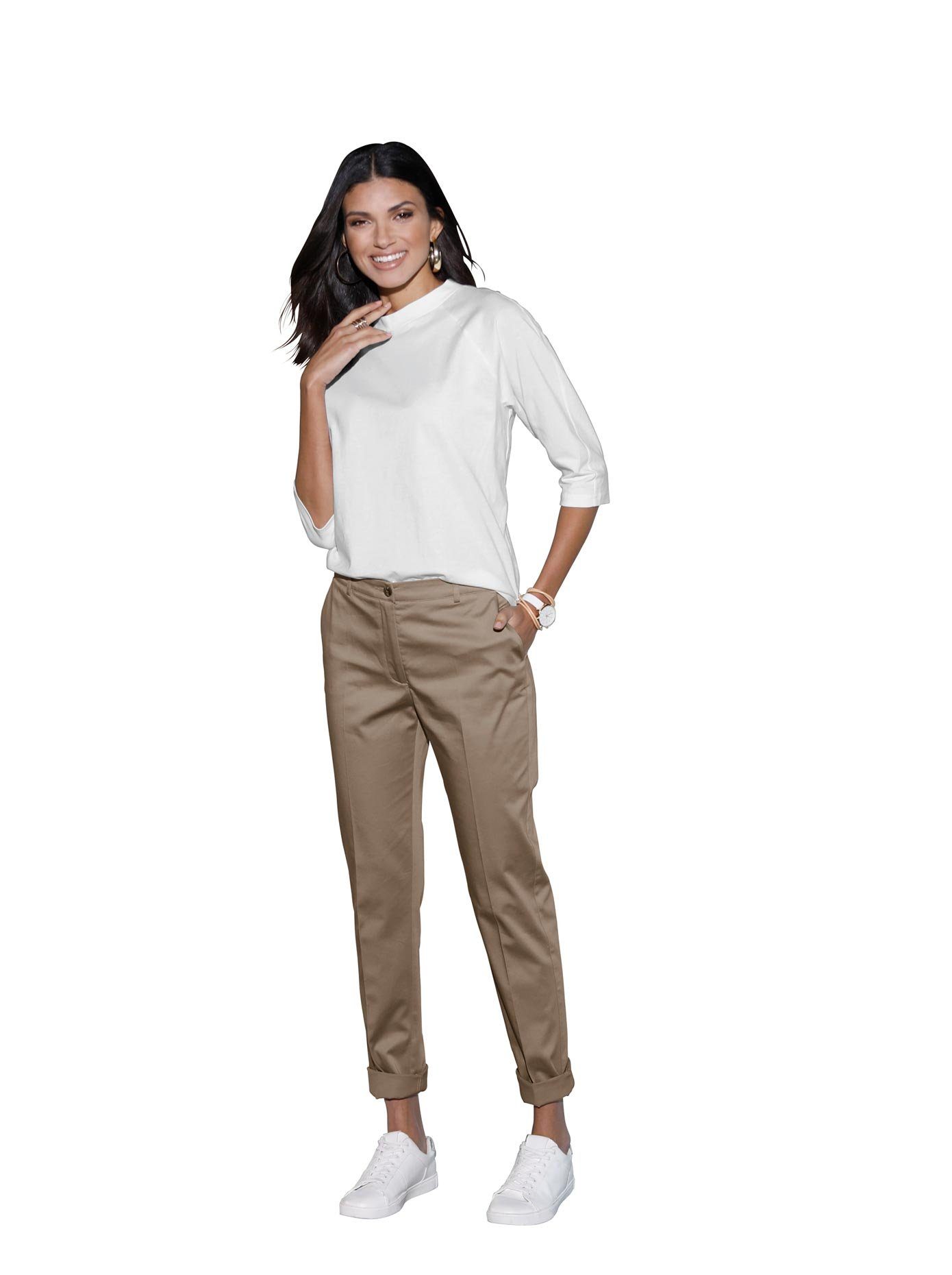 Classic Basics Shirt met 3/4-mouwen Shirt (1-delig)