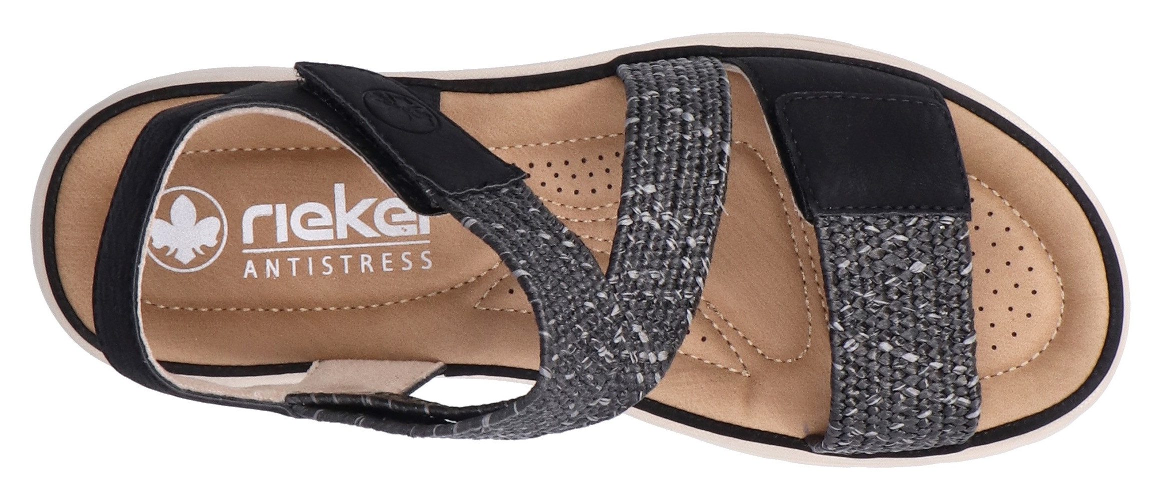 Rieker Sandalen , zomer schoen, outdoorsandaal met verstelbare klittenbanden