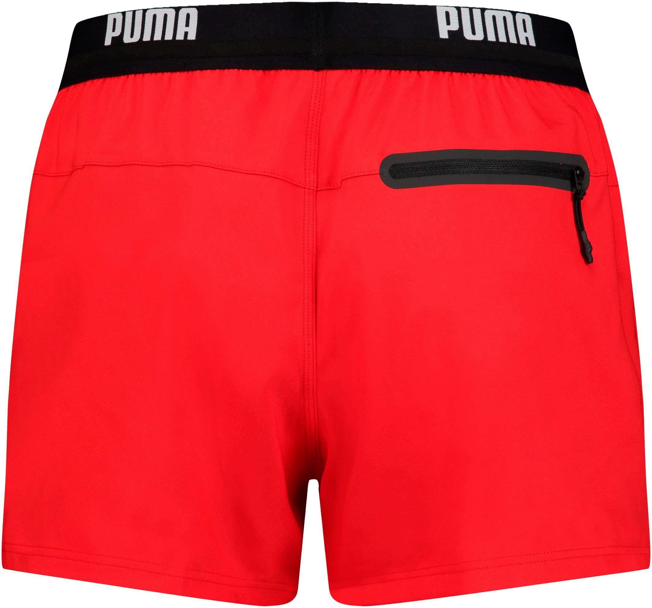 PUMA Zwemshort met elastische logoband