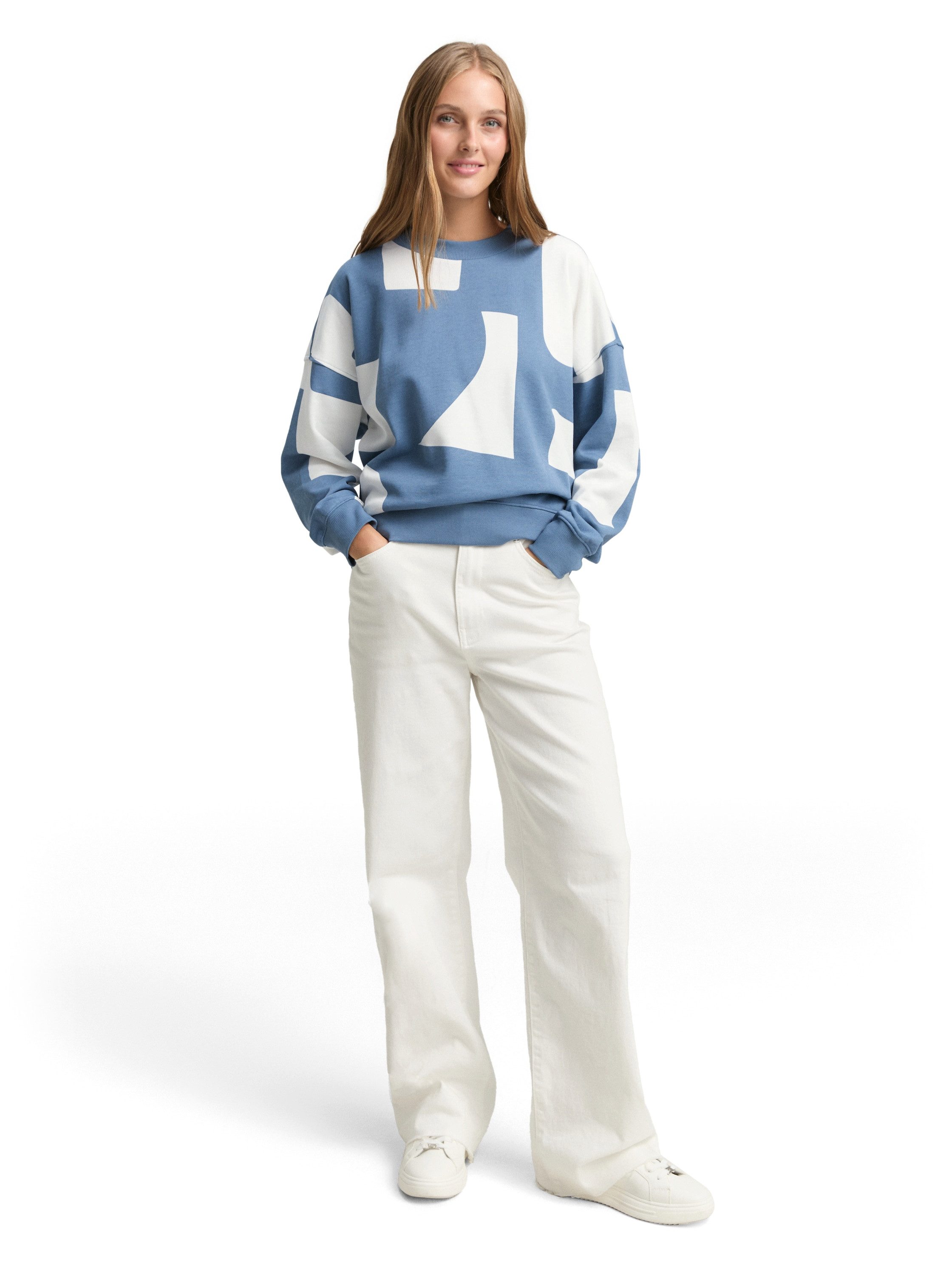 Tom Tailor Denim Sweatshirt met print all-over