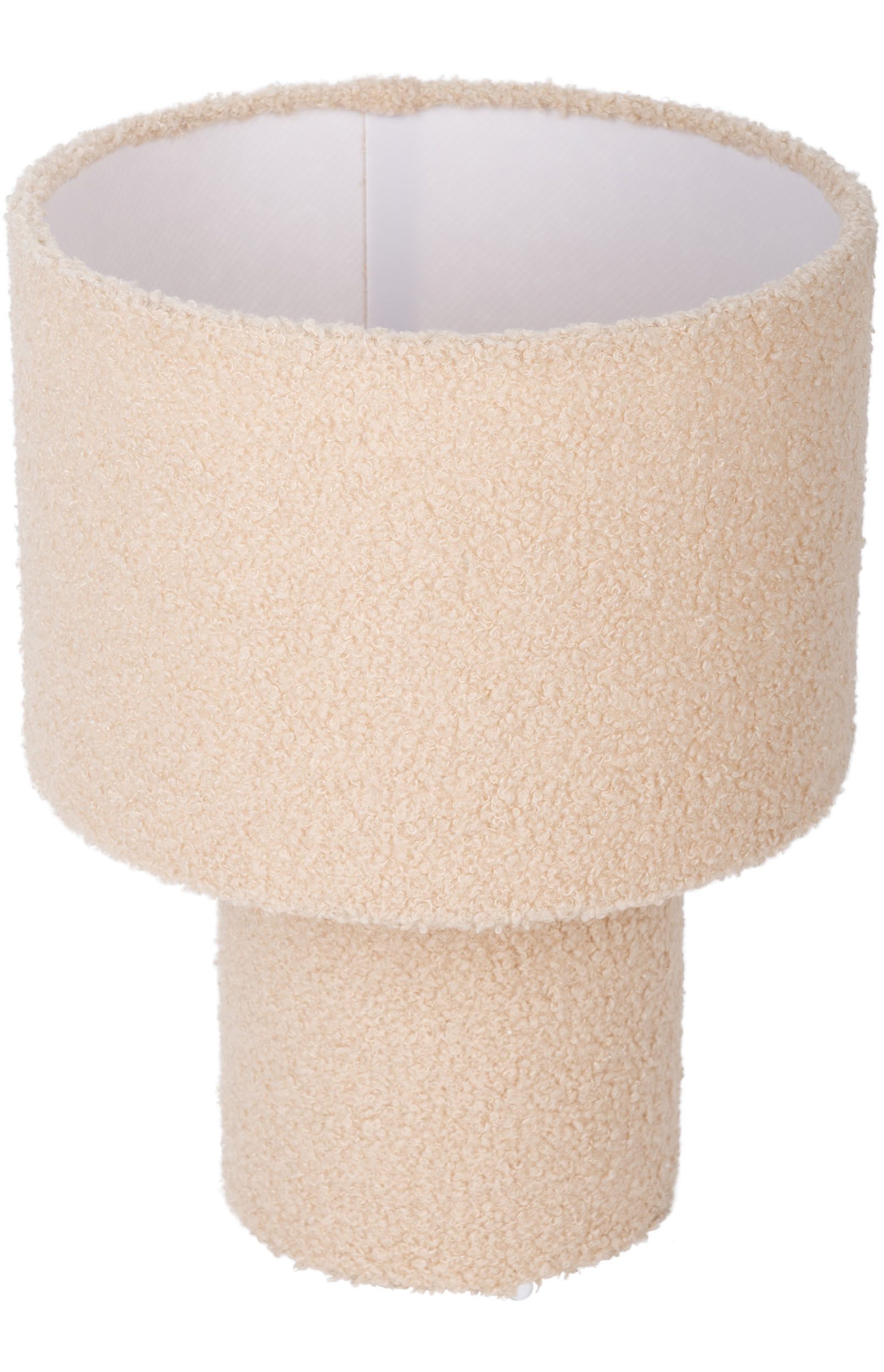 näve Tafellamp Fluffy fluffy pluche bekleding, h:31cm d:23cm, toevoer met schakelaar, e27 (1 stuk)