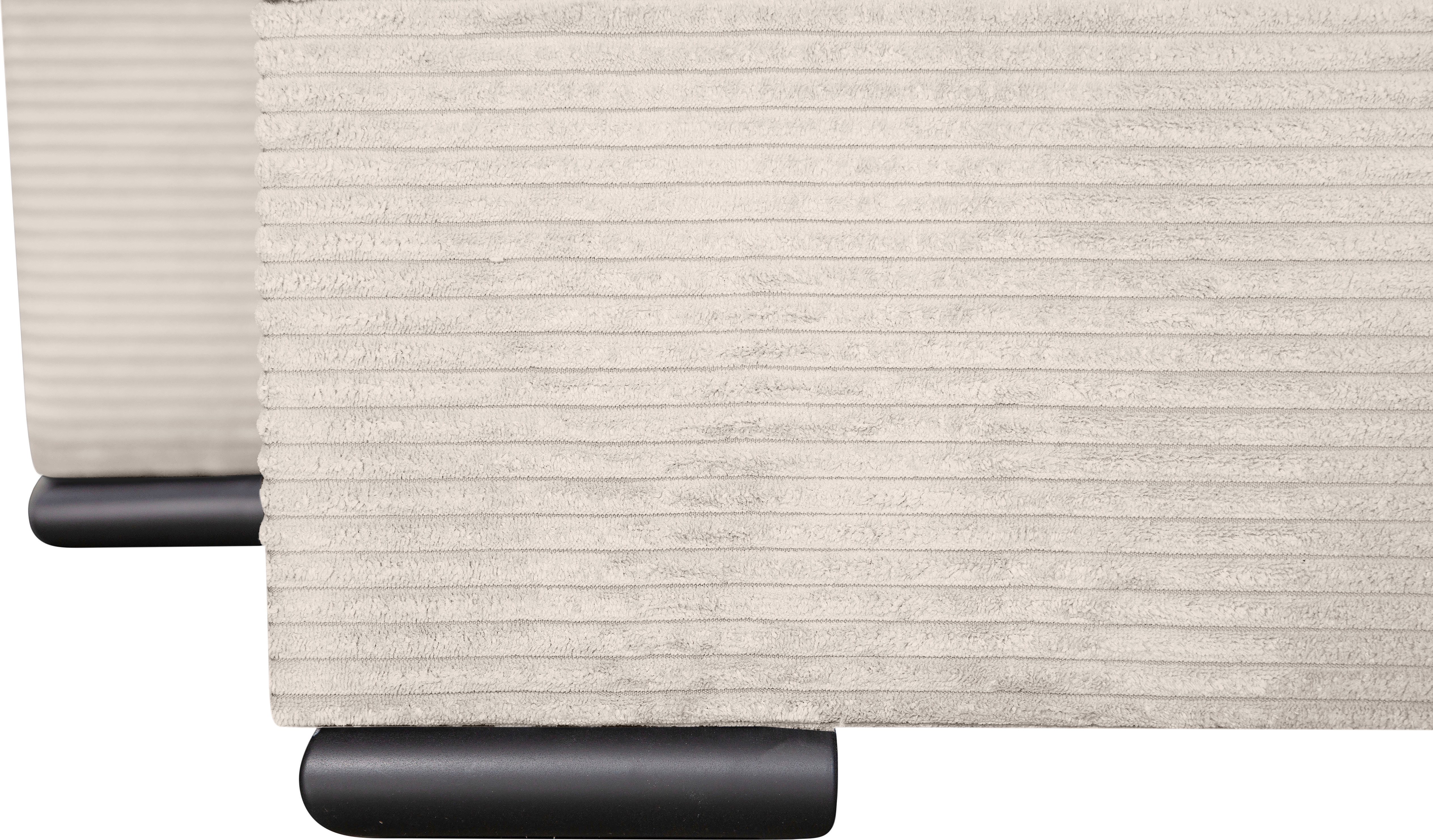 COLLECTION AB Zithoek XL-Josy U-vorm, breedte 313 cm, cord-/mix incl. bedfunctie, bedlade, met 4 gelijk grote rugkussens