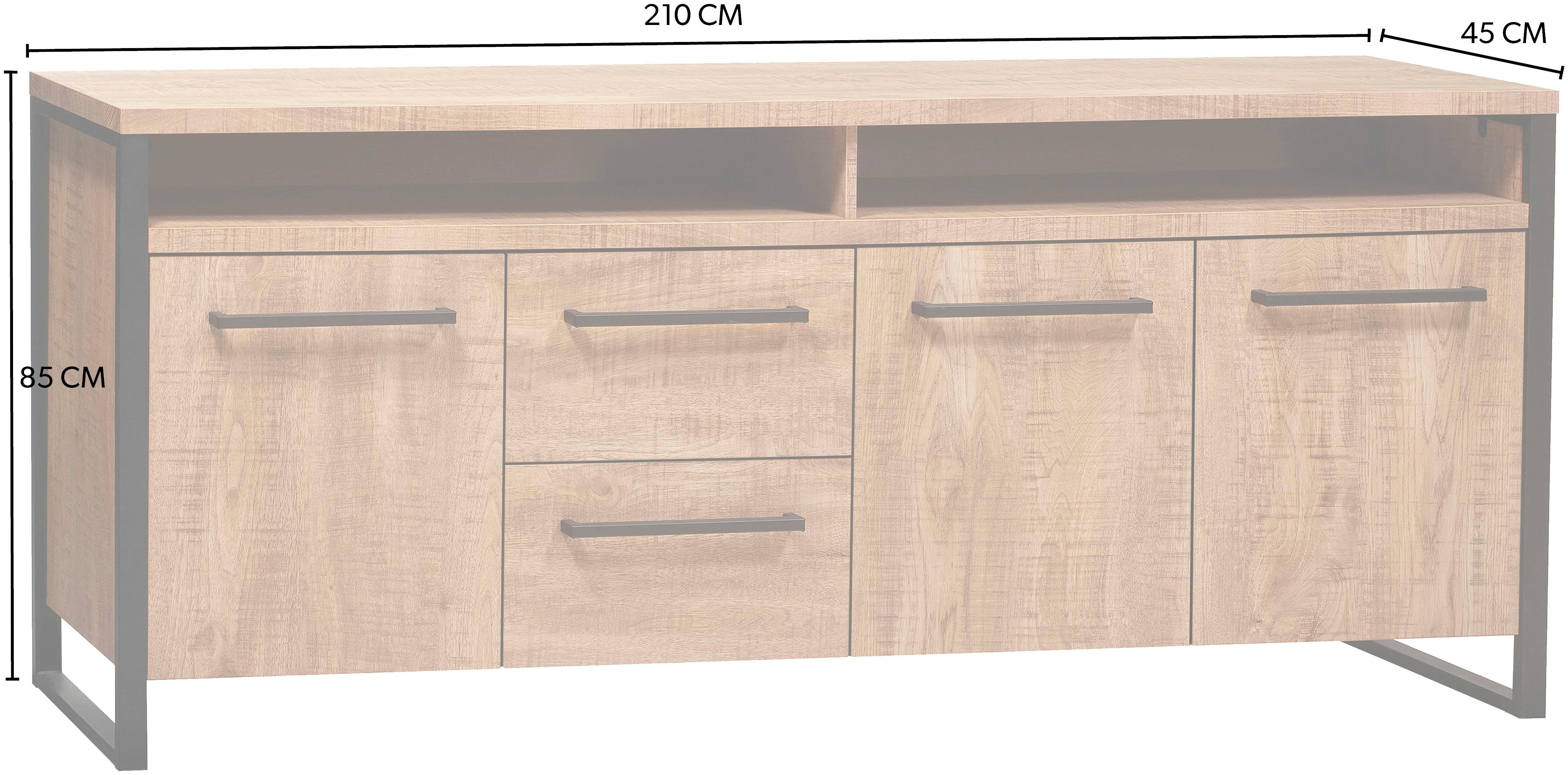 OMG Design Dressoir Carriba in twee breedtes, met soft-close