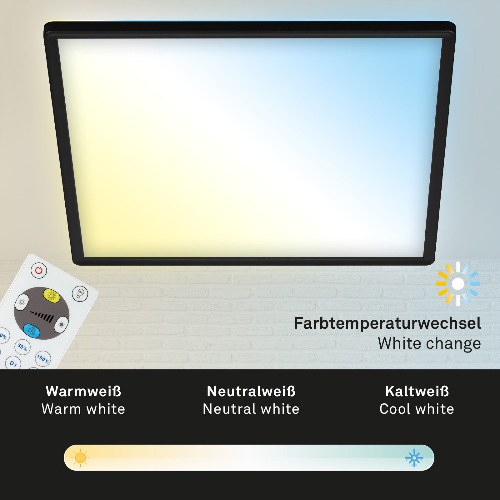 Briloner Leuchten Led-paneel SLIM