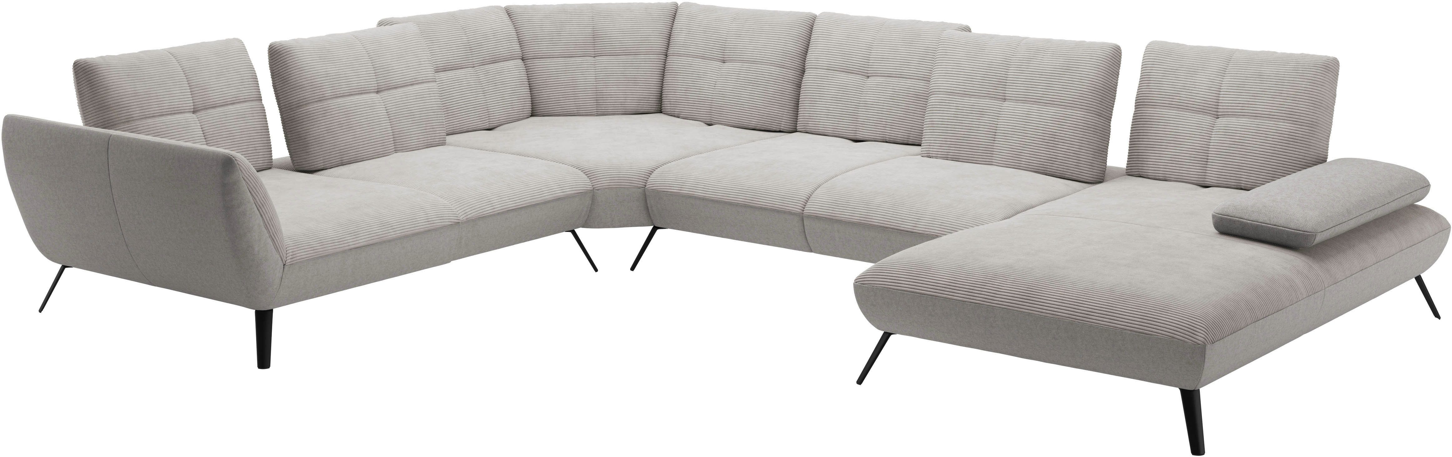 Places of Style Zithoek Mikado U-vorm incl. zitdiepteverstelling en armleuningverstelling