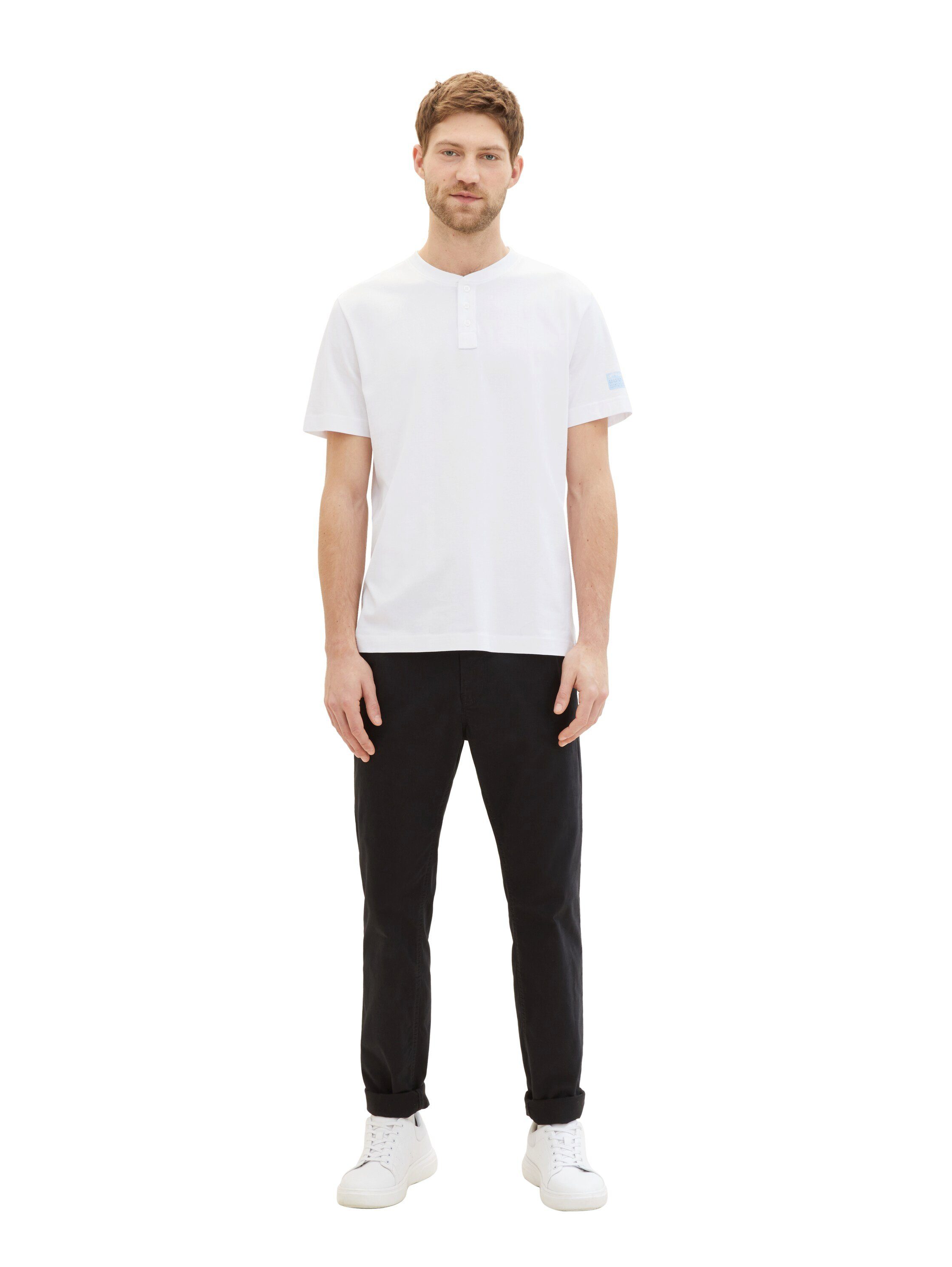 Tom Tailor Henleyshirt met knoopsluiting