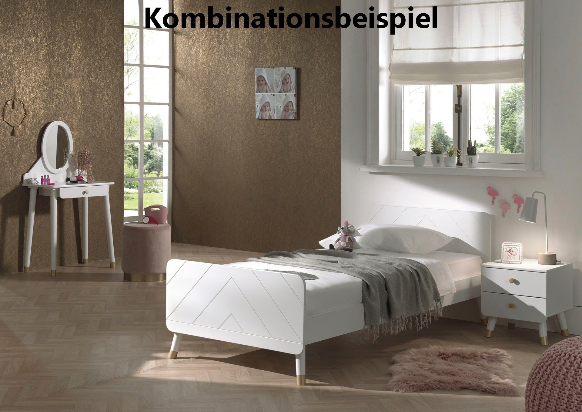 Vipack Make-uptafel BILLY MDF-oppervlak