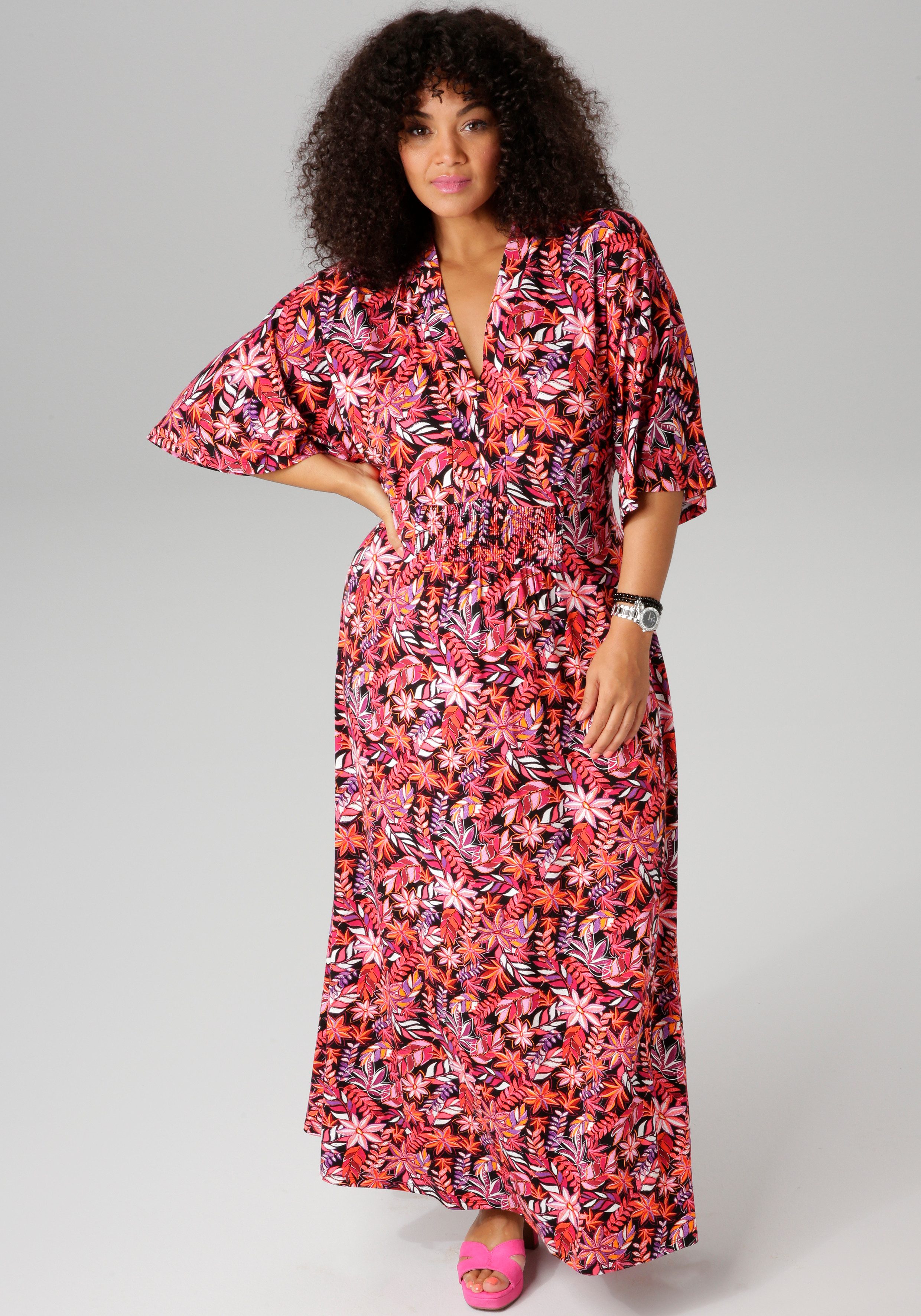 Aniston PLUS Zomerjurk in trendy maxilengte