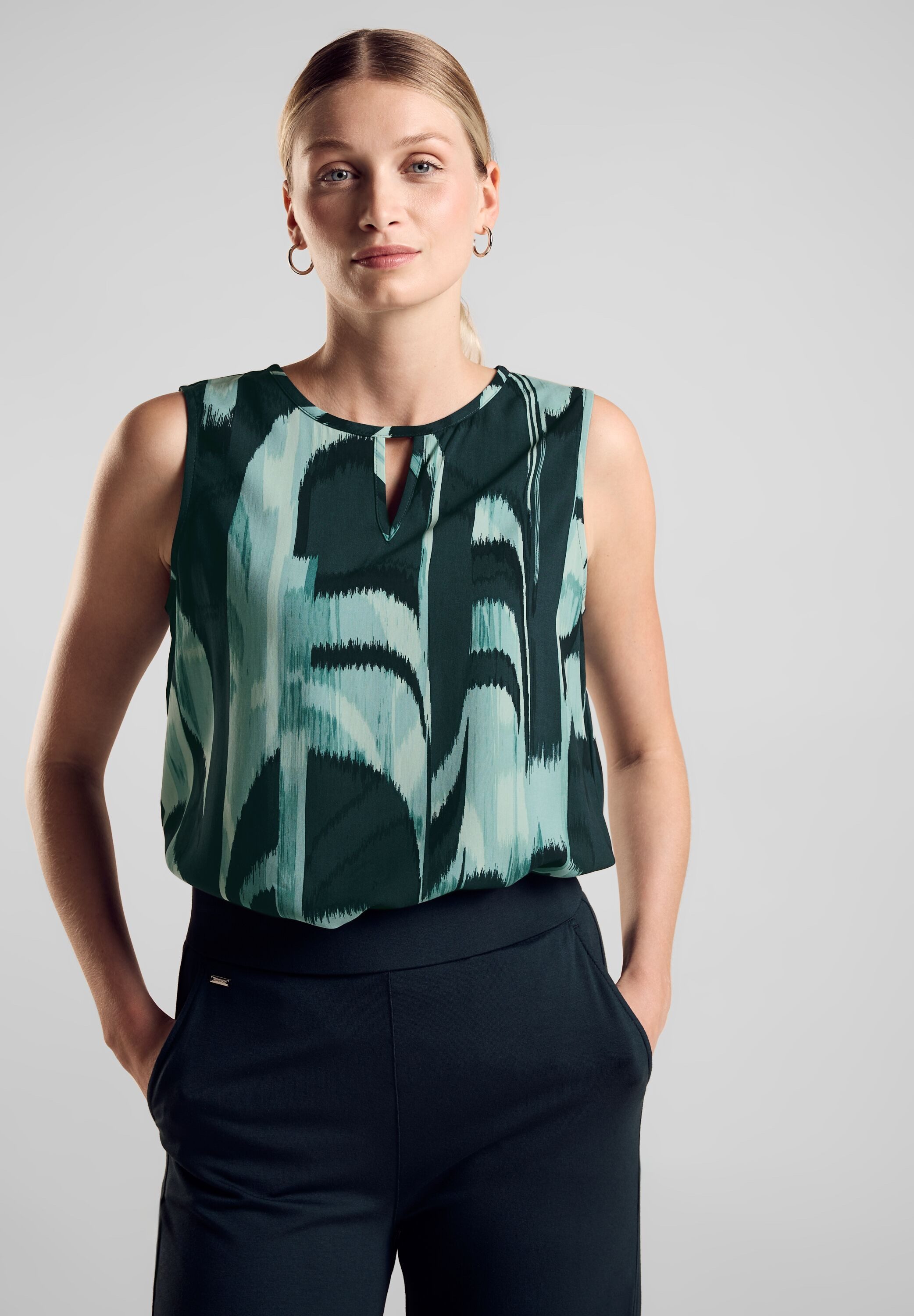 STREET ONE Top met print en cut-out