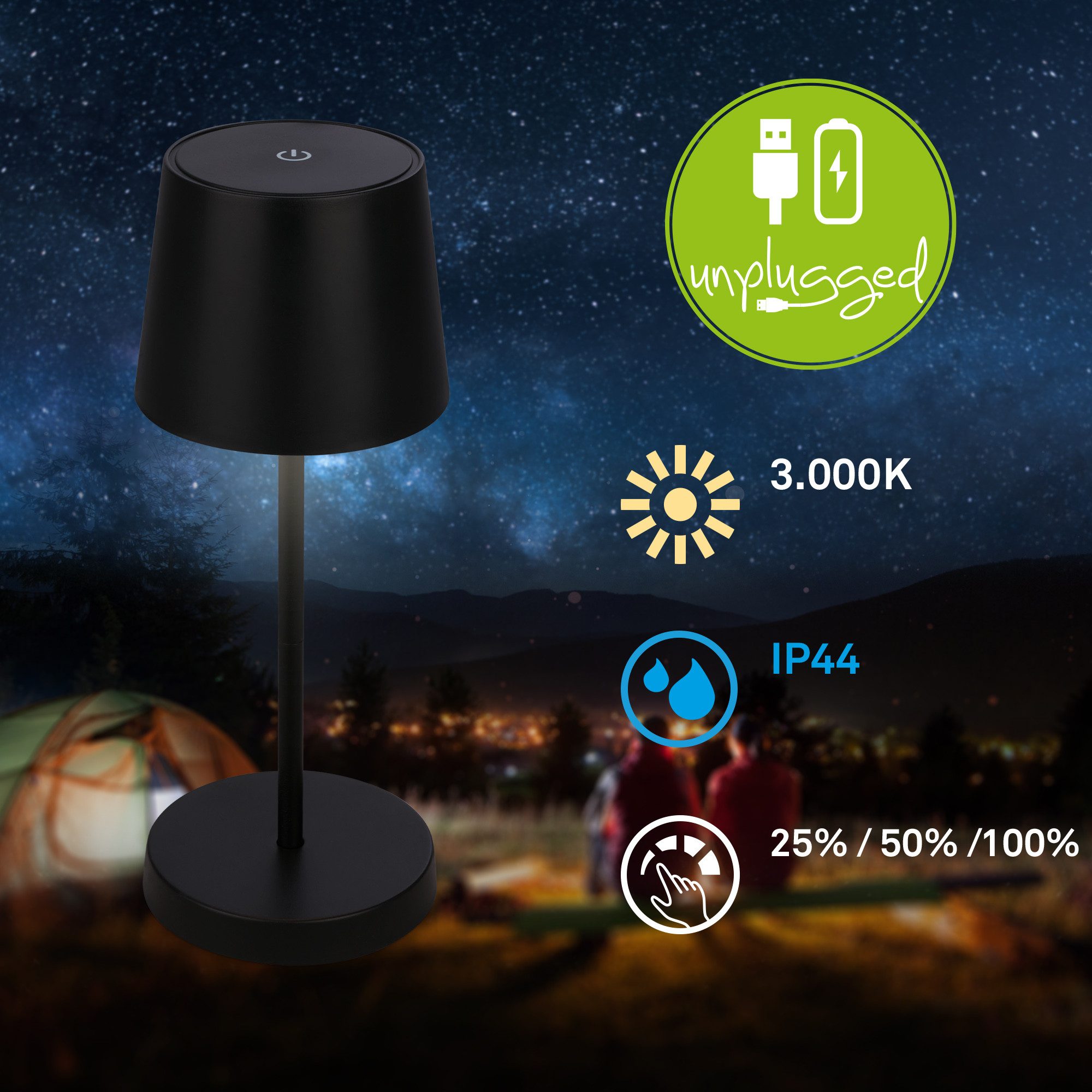 Briloner Leuchten Led-tafellamp Piha