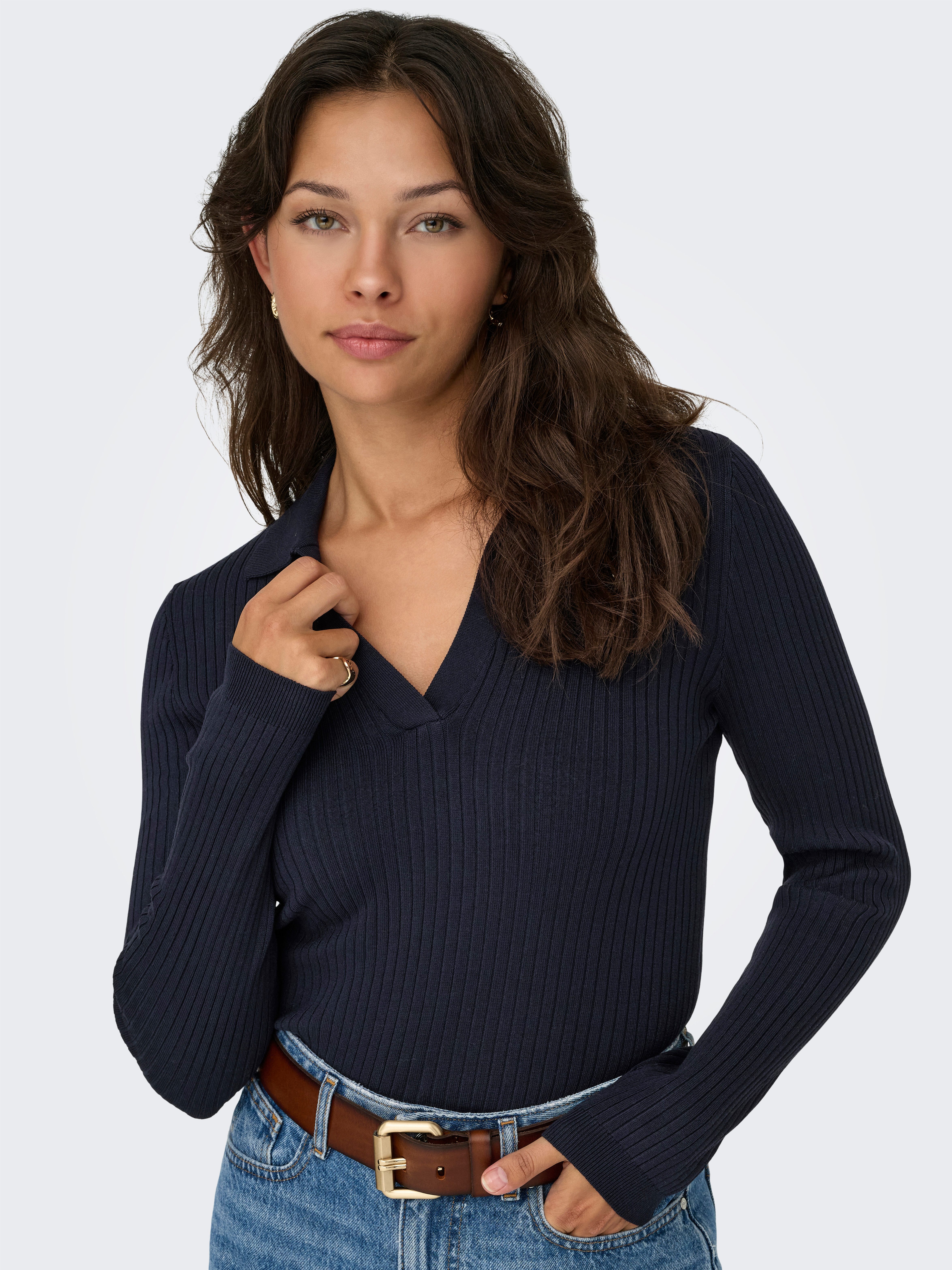 Only Trui met polokraag ONLKAYA LS POLO PULLOVER EX KNT