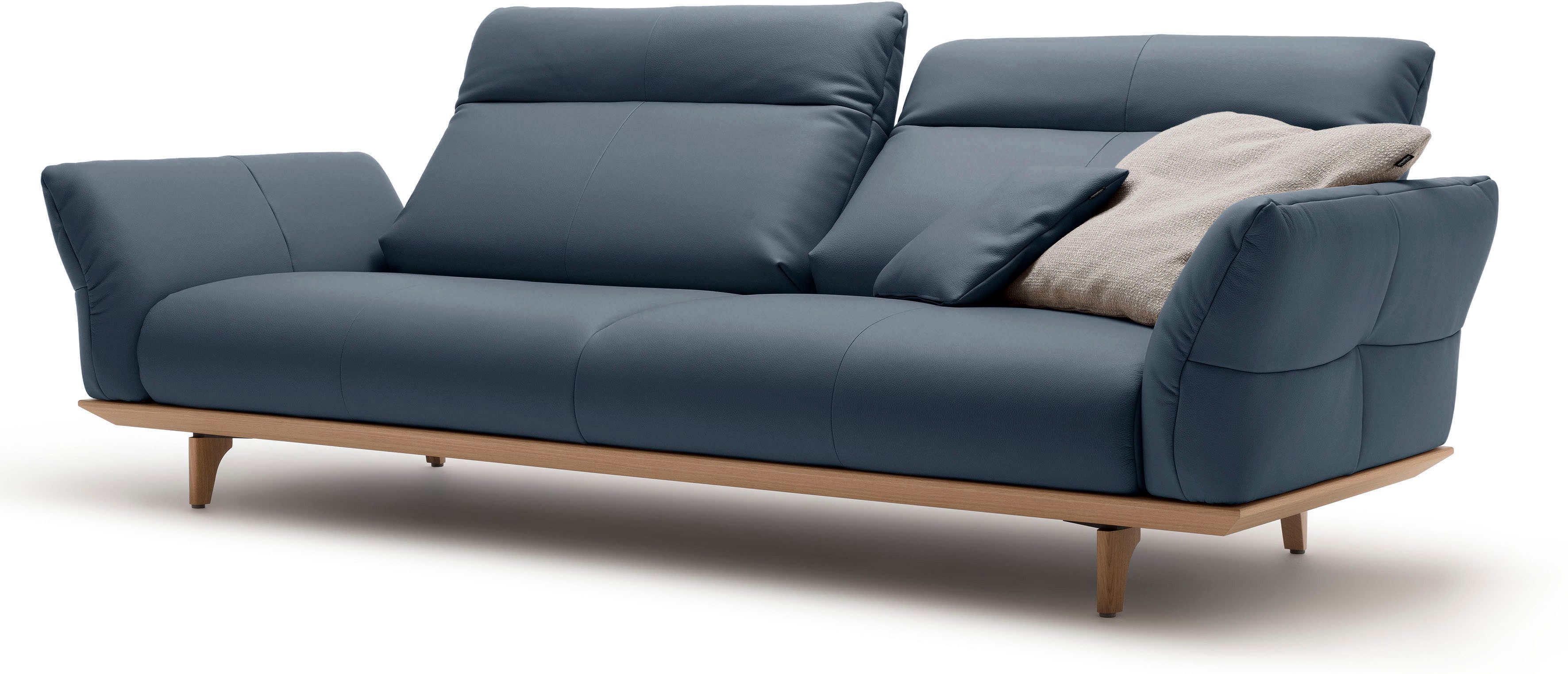 Creation BY ROLF BENZ 3,5-zitsbank Hs.460 Onderstel in eiken, poten in natuurlijk eiken, breedte 228 cm