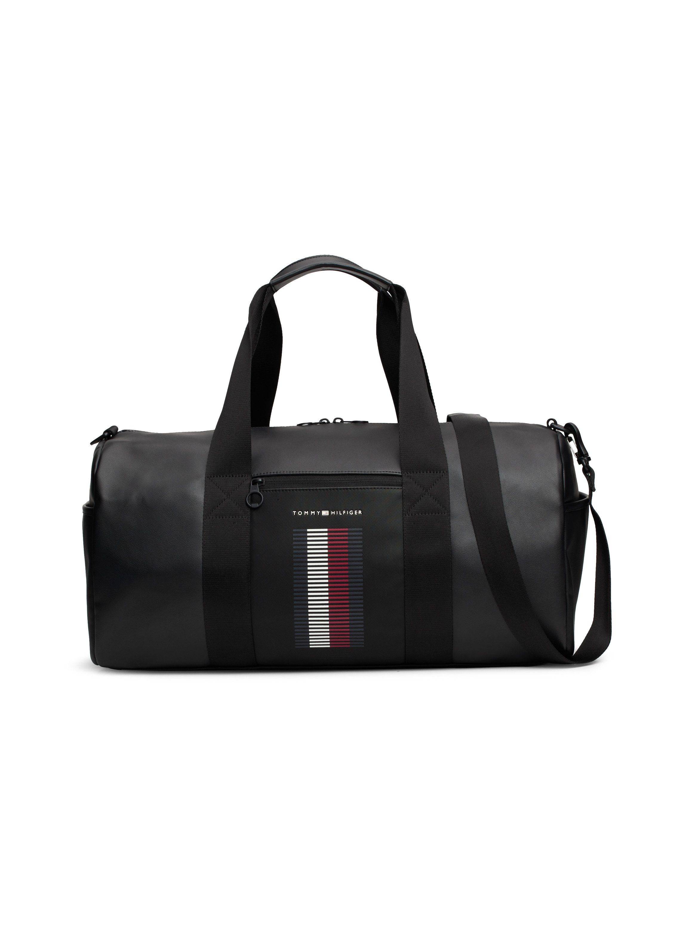 Tommy Hilfiger Weekendtas TH FOUNDATION PIQUE DUFFLE Weekender (2-delig Met afneembare schouderriem)
