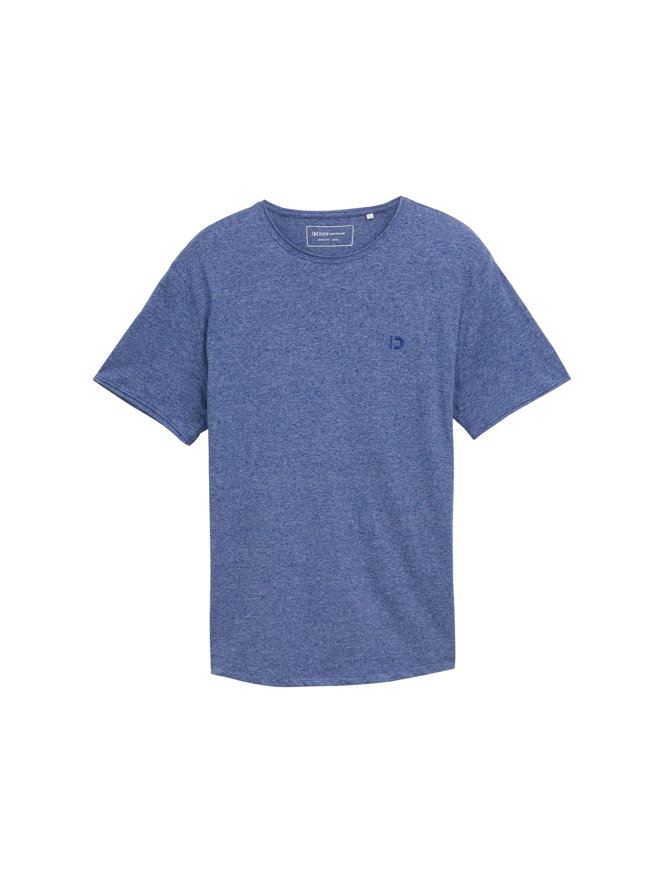 Tom Tailor Denim T-shirt in gemêleerde look
