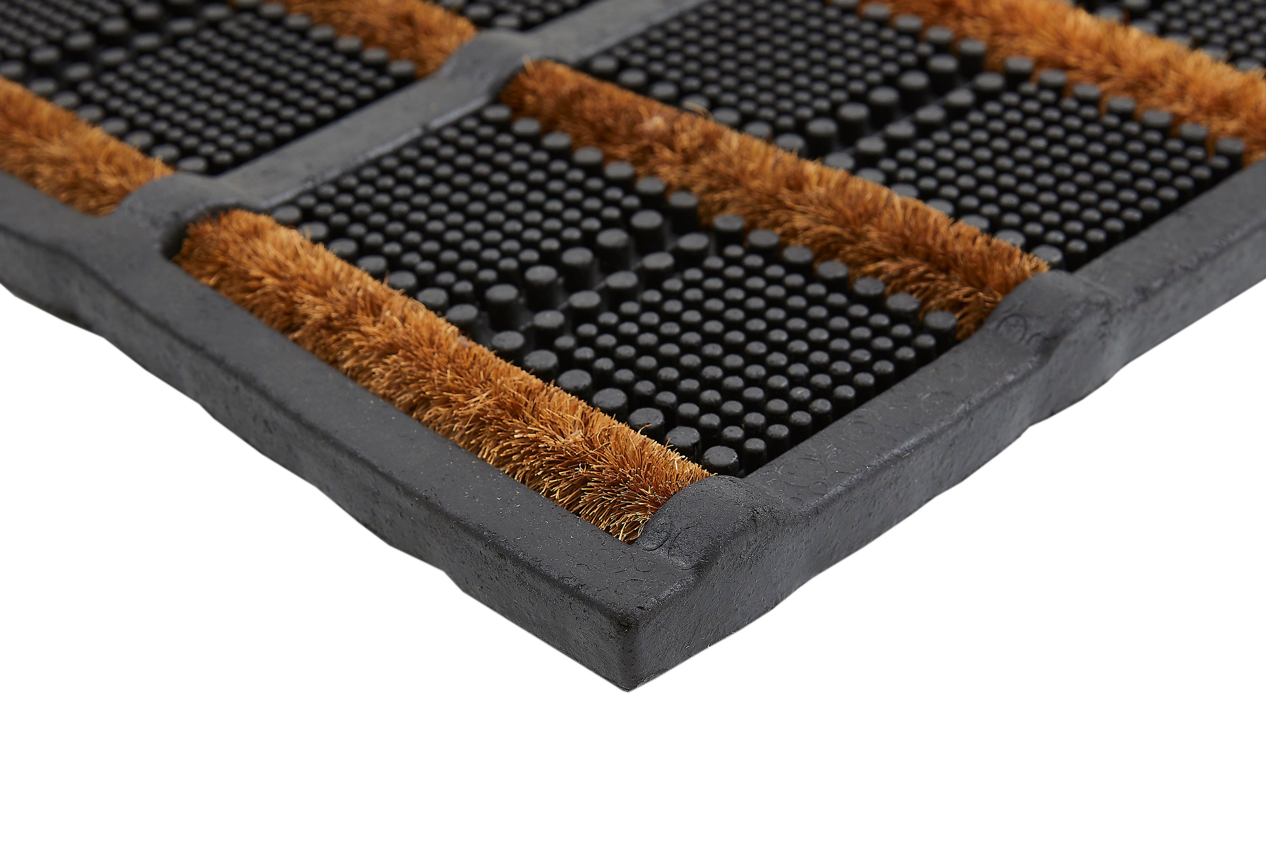 Andiamo Mat Robusta Inloopmat, met borstels van kokos, geschikt voor binnen en buiten
