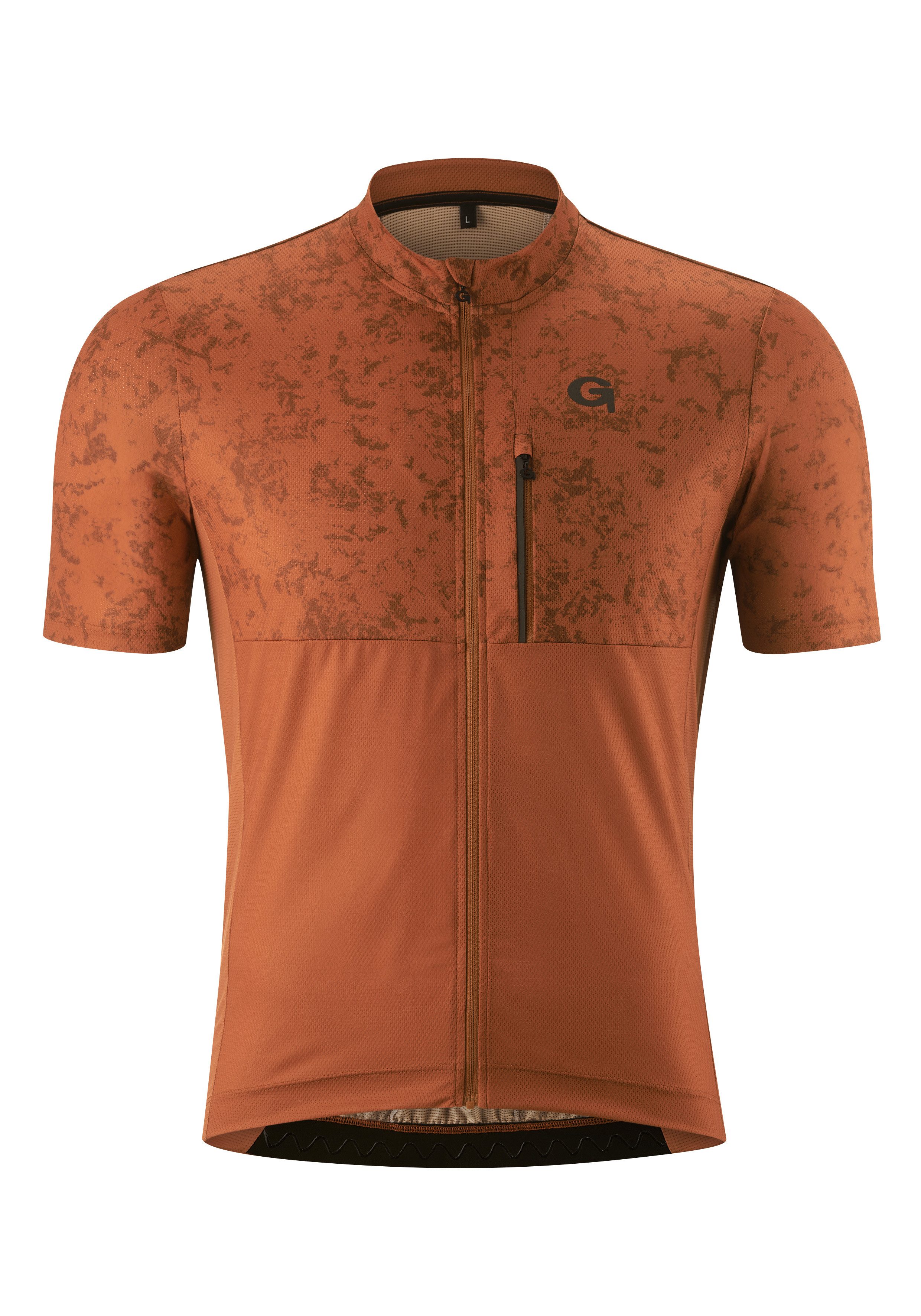 Gonso Fietsshirt PRESEGNO Heren fiets shirt met korte mouwen ademend fiets tricot met achterzak