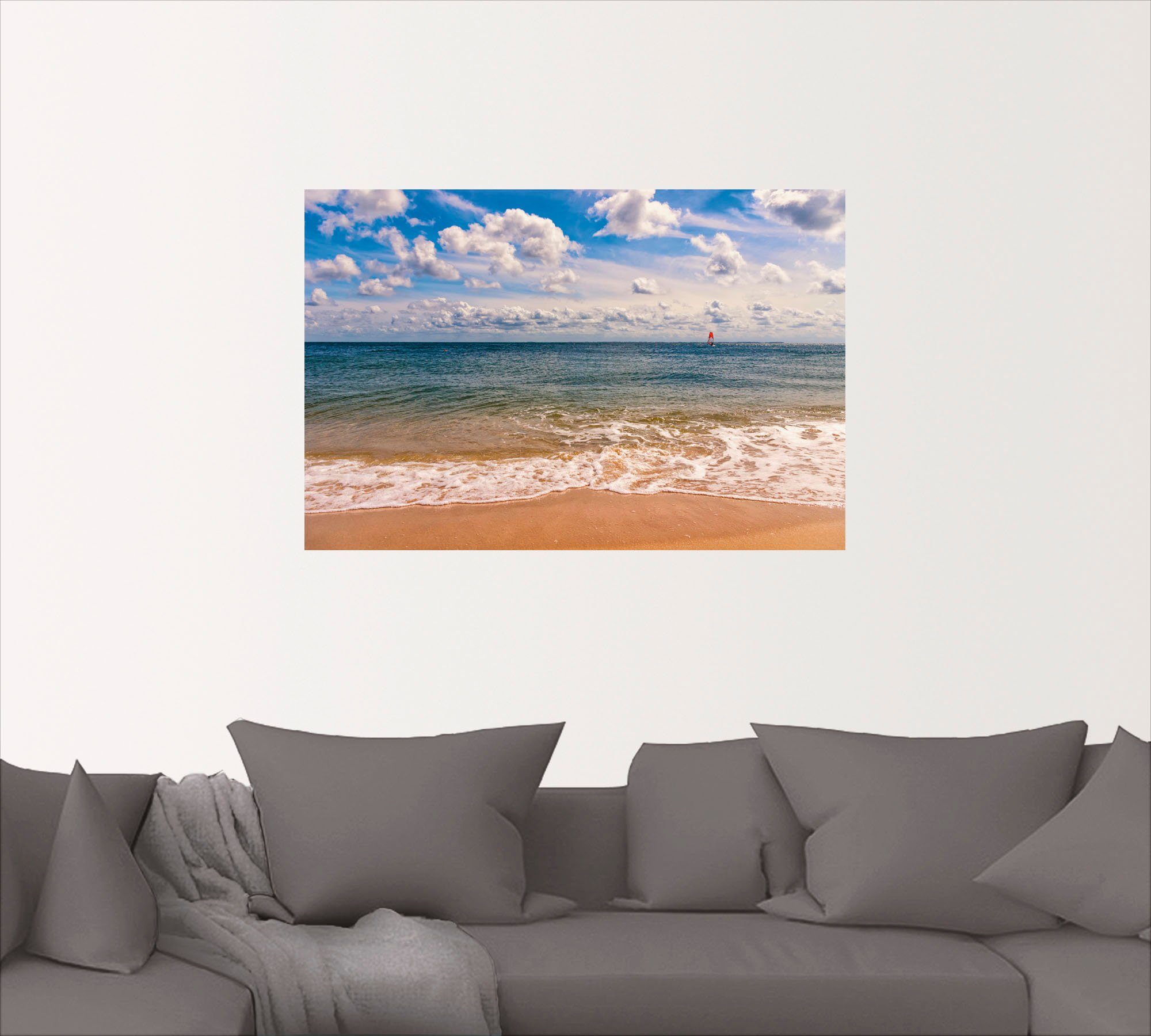 Artland Artprint Strandimpressies Hörnum Sylt als poster, muursticker in verschillende maten