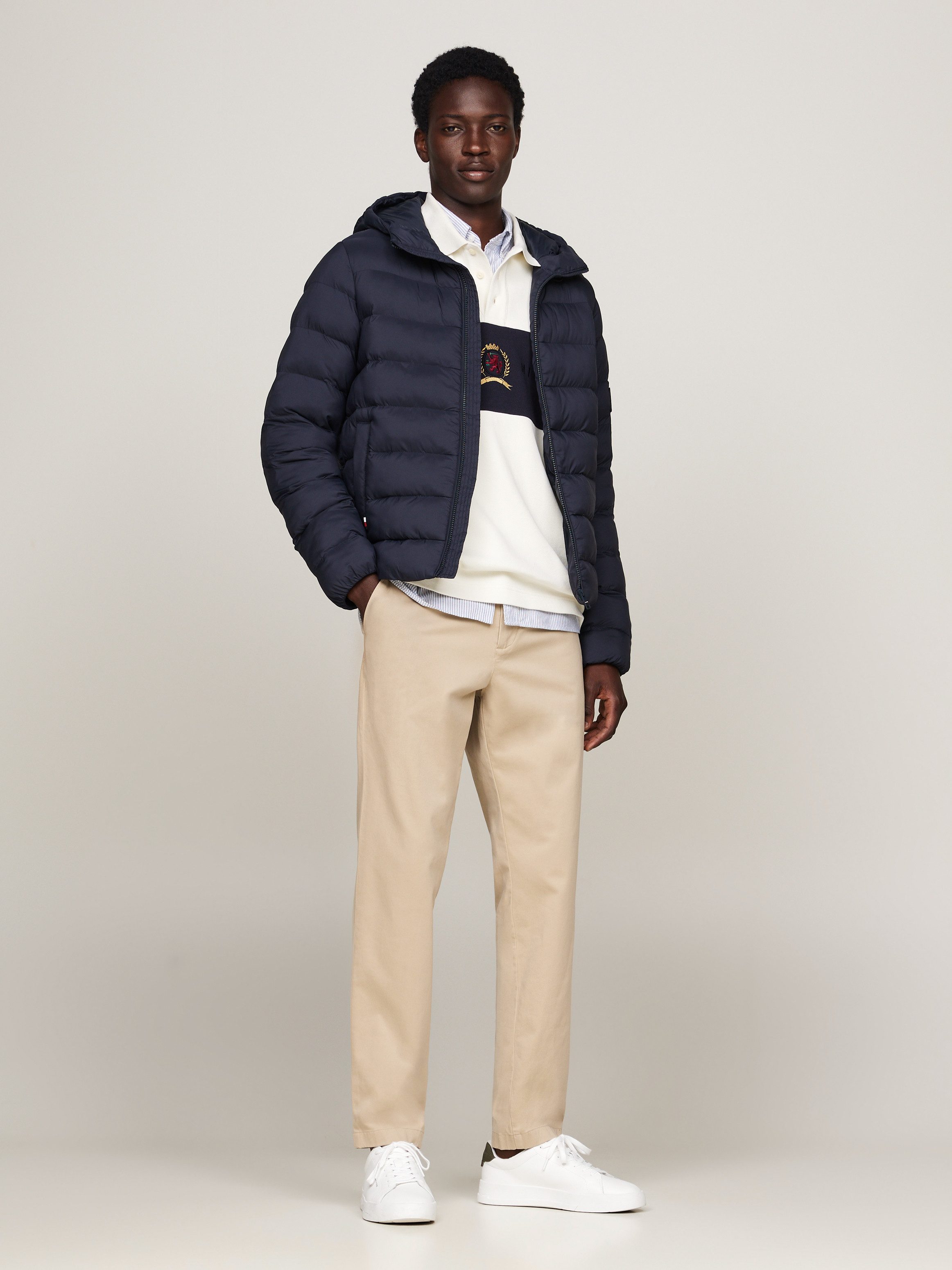 Tommy Hilfiger Gewatteerde jas MID WEIGHT HOODED JACKET