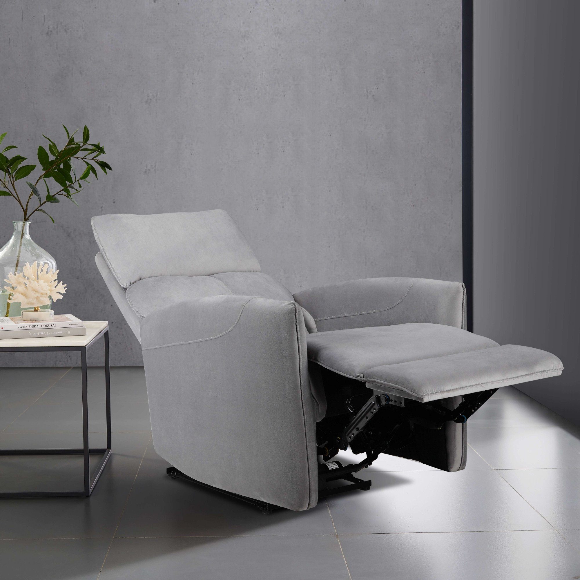Places of Style Relaxfauteuil Pineto, tv-stoel met slaapfunctie Relaxfunctie, woonkamer, vrijstaand en USB-aansluiting