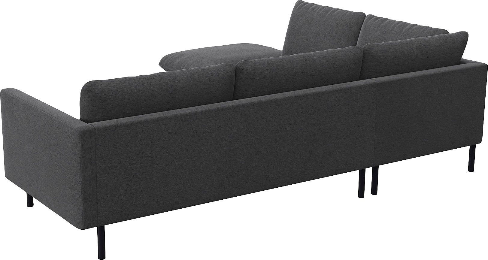 FLEXLUX Hoekbank Bolzano designbank, comfortabel door koudschuim in de zitting, L-vorm
