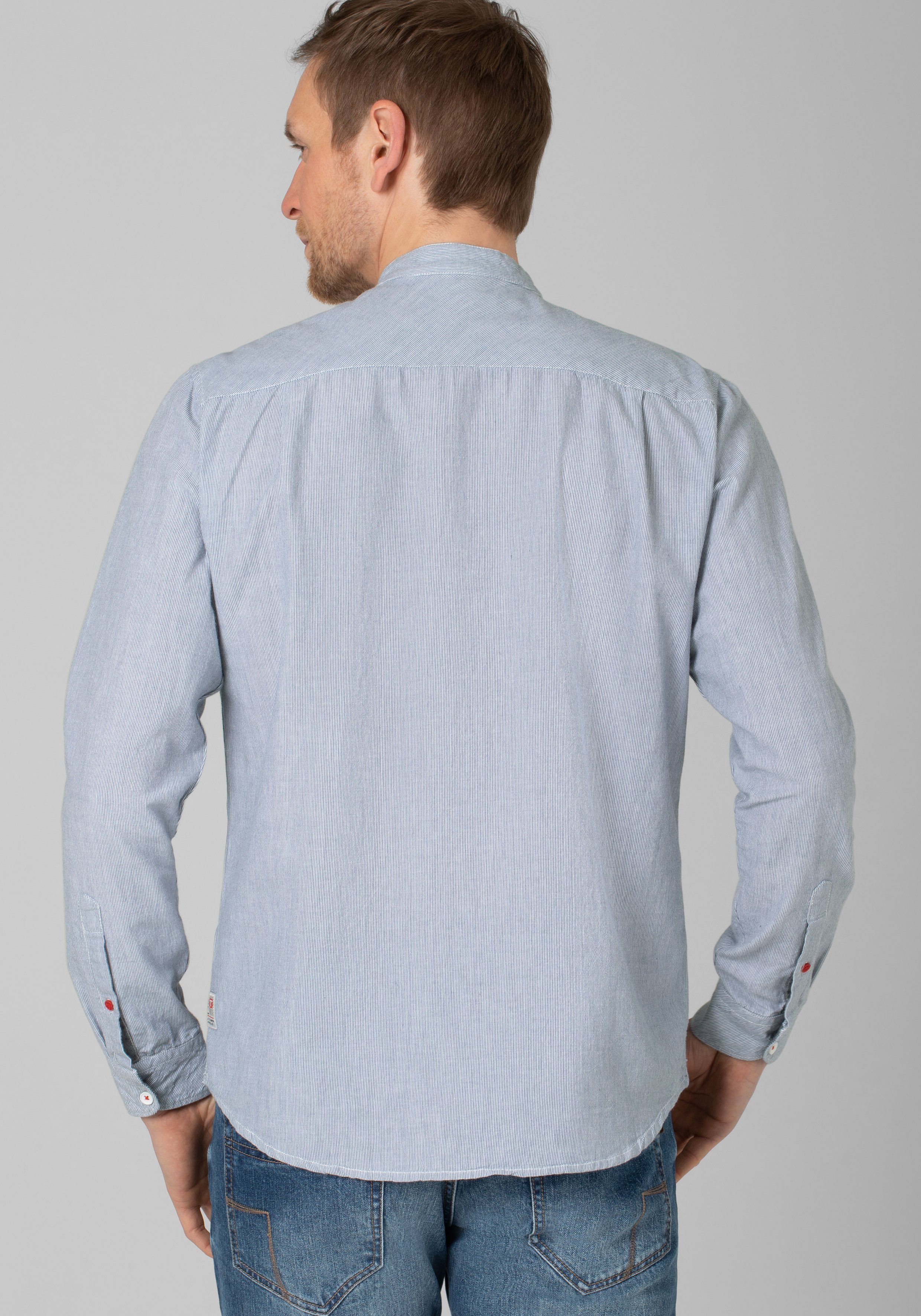 TIMEZONE Overhemd met lange mouwen Stand-up-collar Shirt