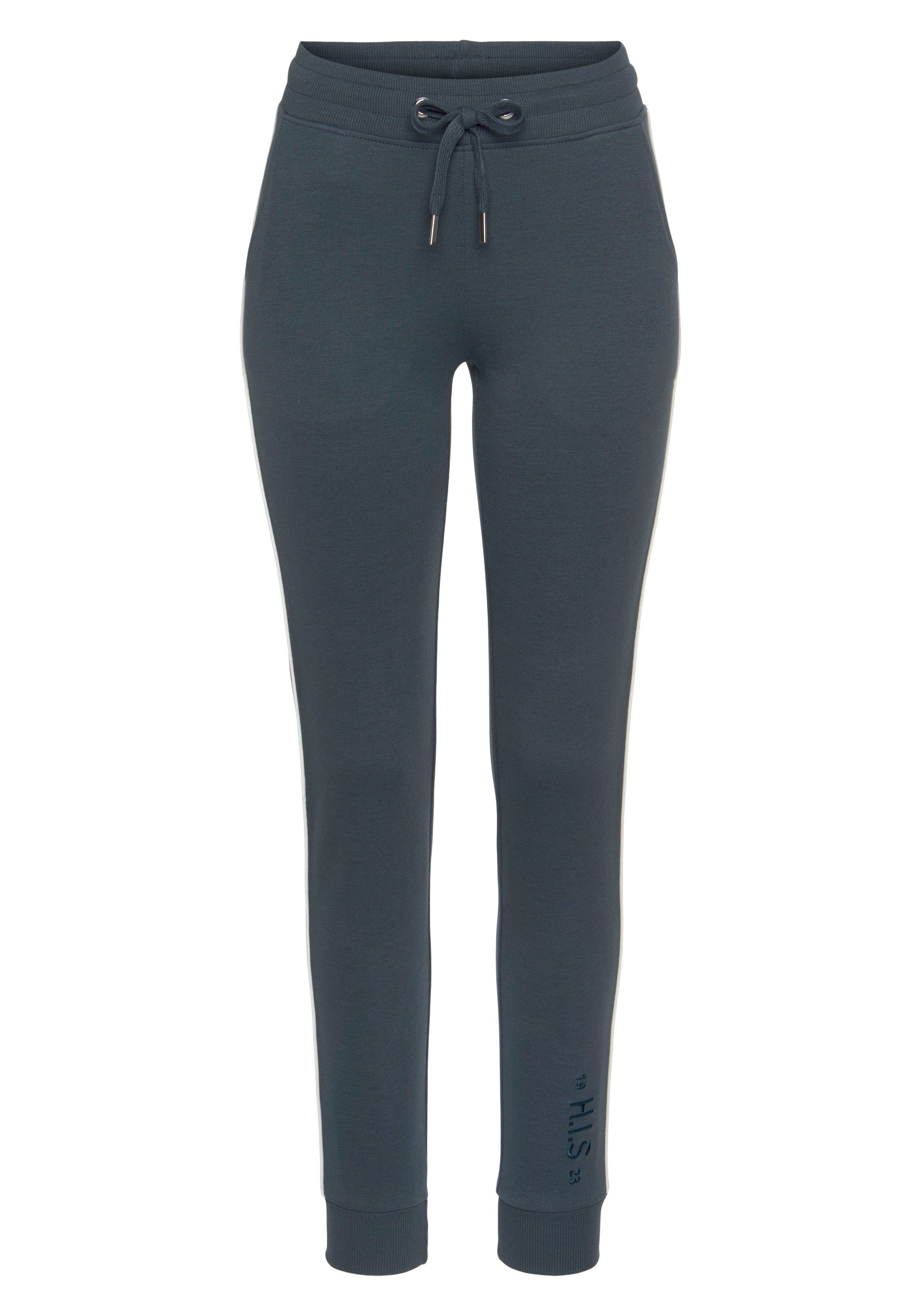 H.I.S Sweatbroek met zijpiping en zakken, loungepak