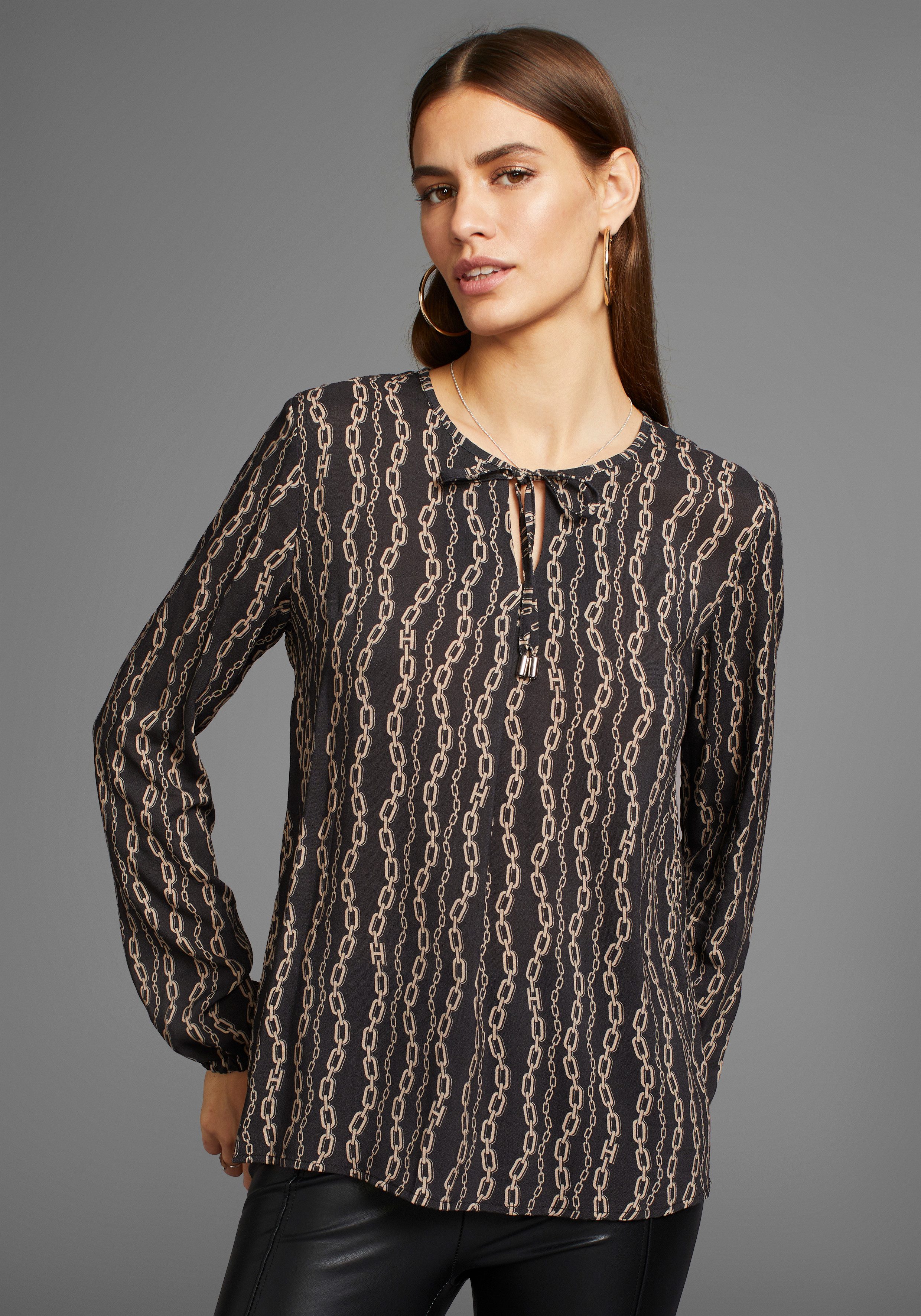 HECHTER PARIS Blouse met lange mouwen met modieuze allover-print