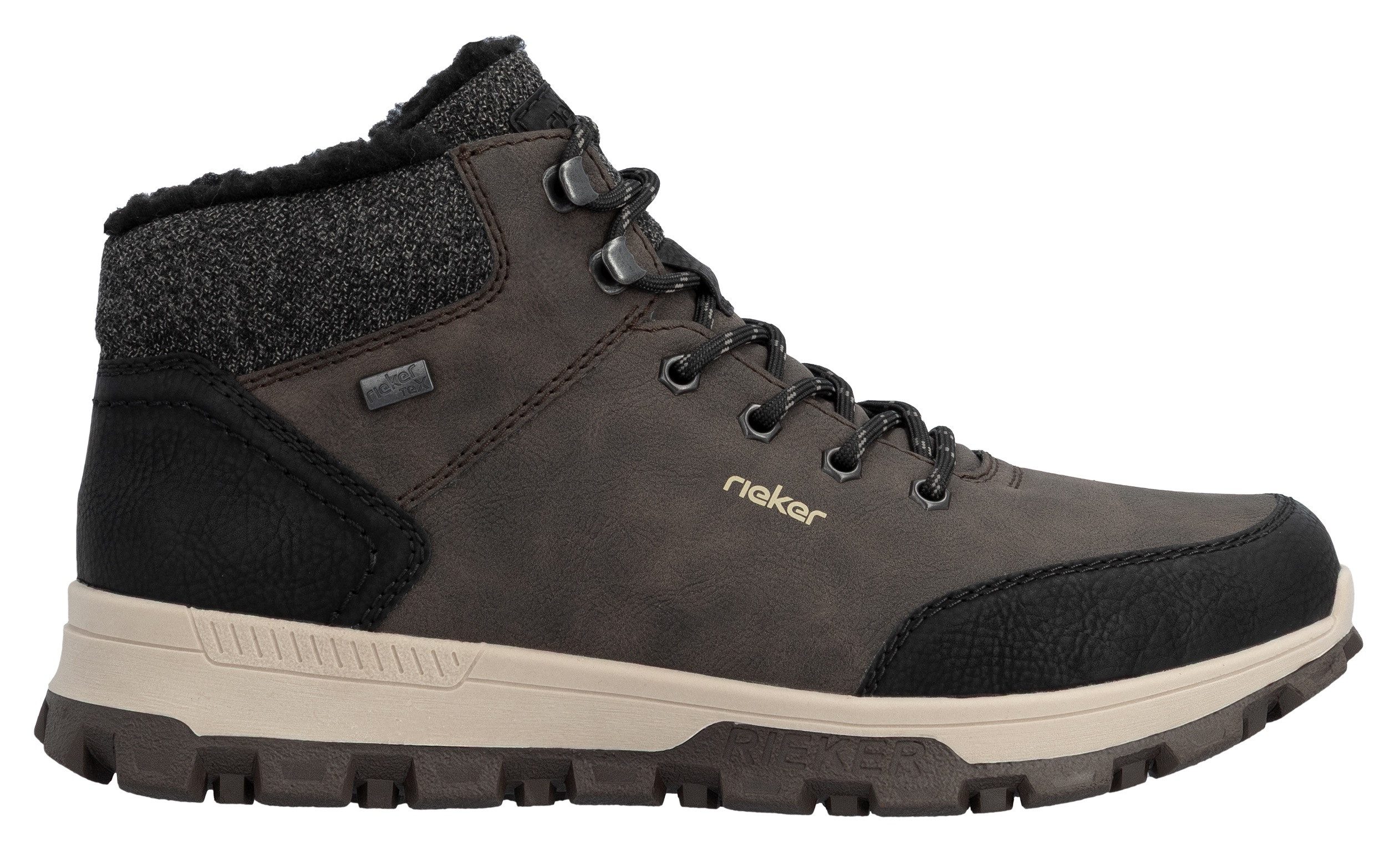 Rieker Winterlaarzen met comfortabele softfoam-binnenzool, vrijetijdsschoen, veterschoen