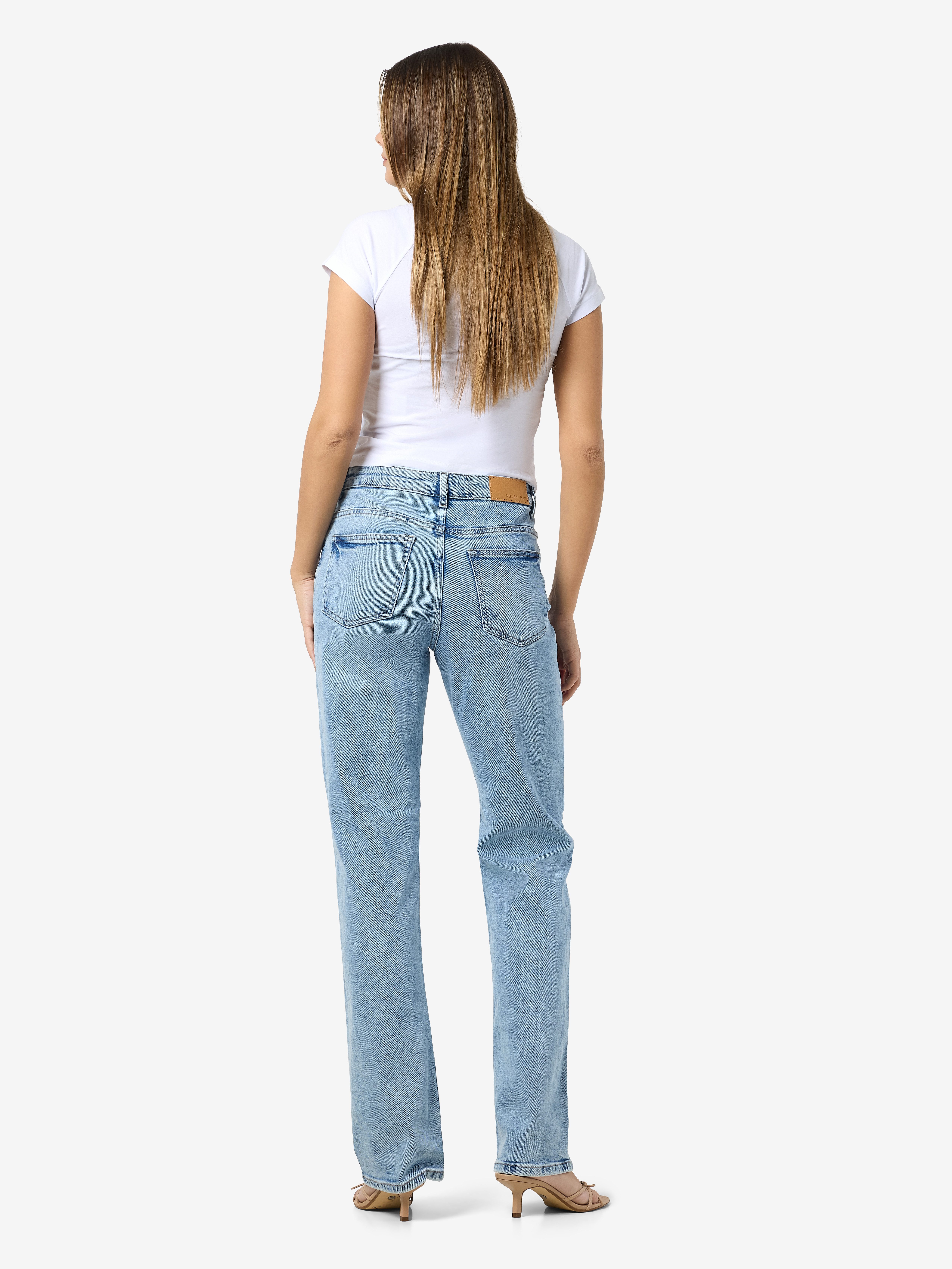 Noisy may High-waist jeans NMMONICA HW STRAIGHT JEAN AZ359LB NOOS