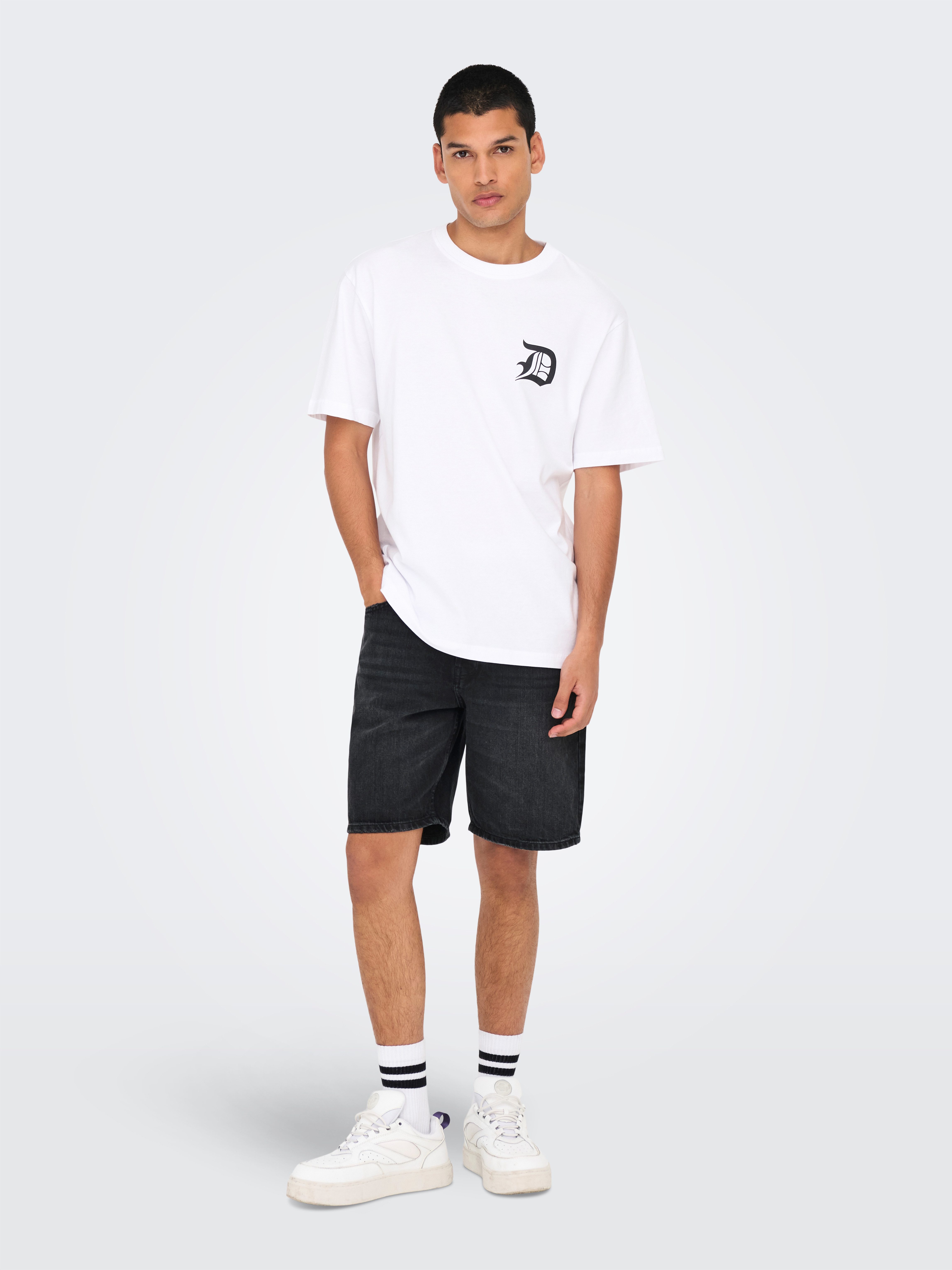ONLY & SONS Short ONSEDGE BLACK 2047 TAI DNM SHORTS