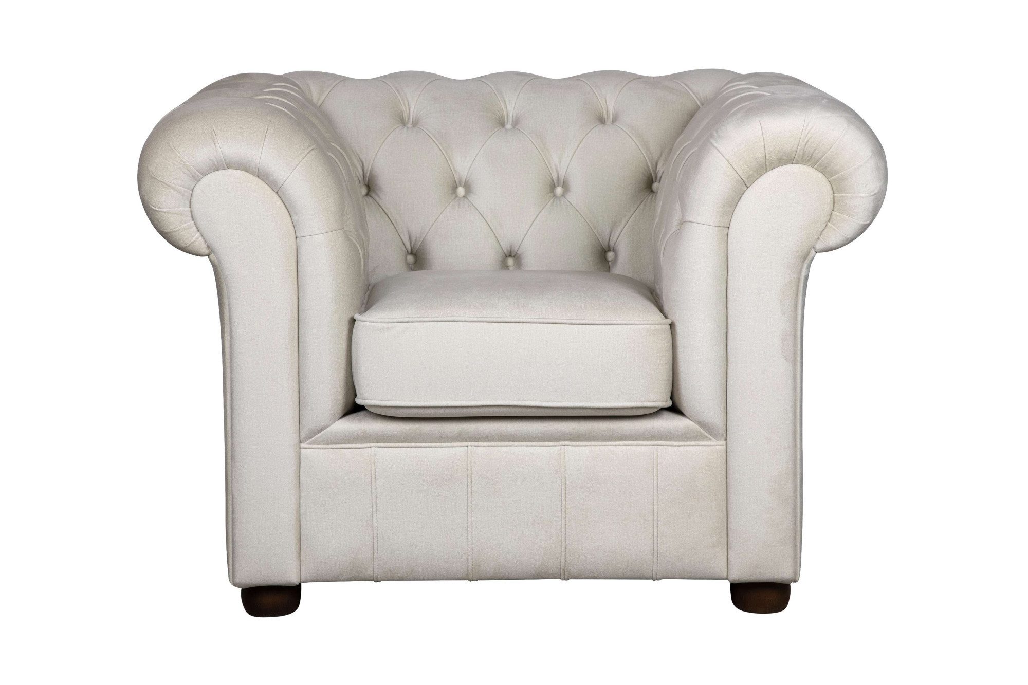 Home affaire Fauteuil CHARENTE, Chesterfield, golfsysteem, afmetingen B/D/H: 105/89/74 cm