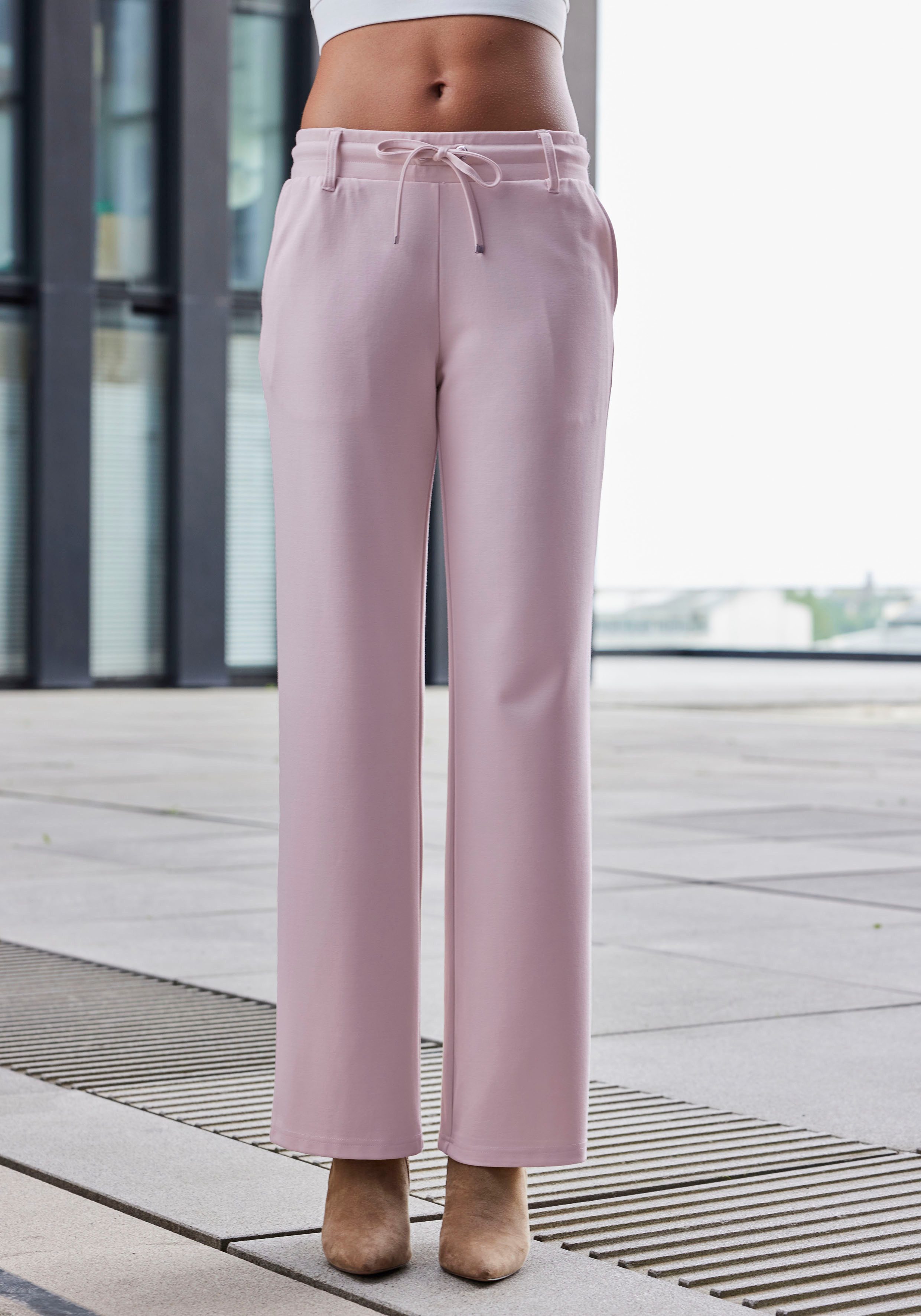 Lascana Homewearbroek in zacht vloeiend materiaal loungewear