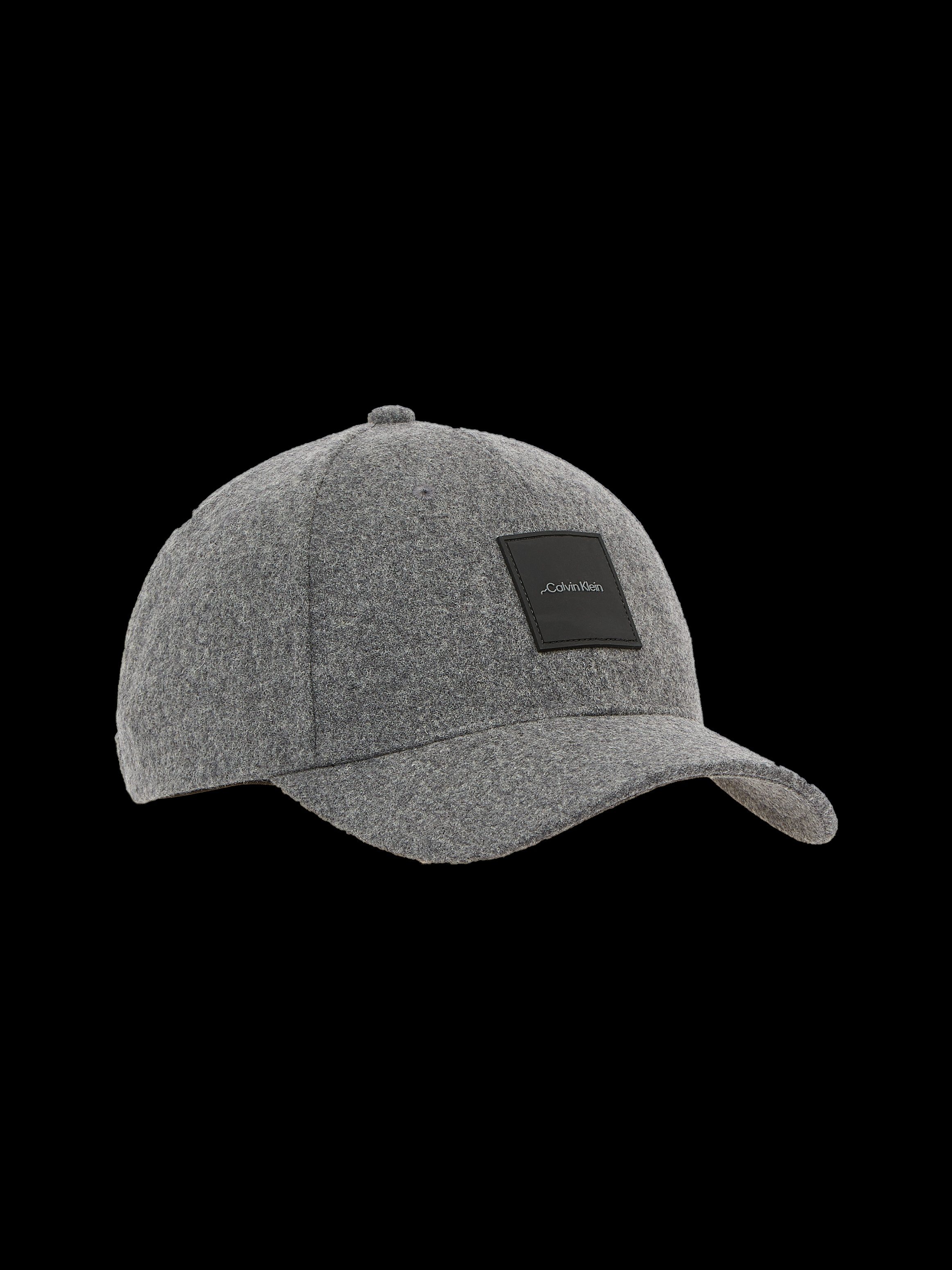 Calvin Klein Baseball pet WOOL BB CAP met logo-patch van leer