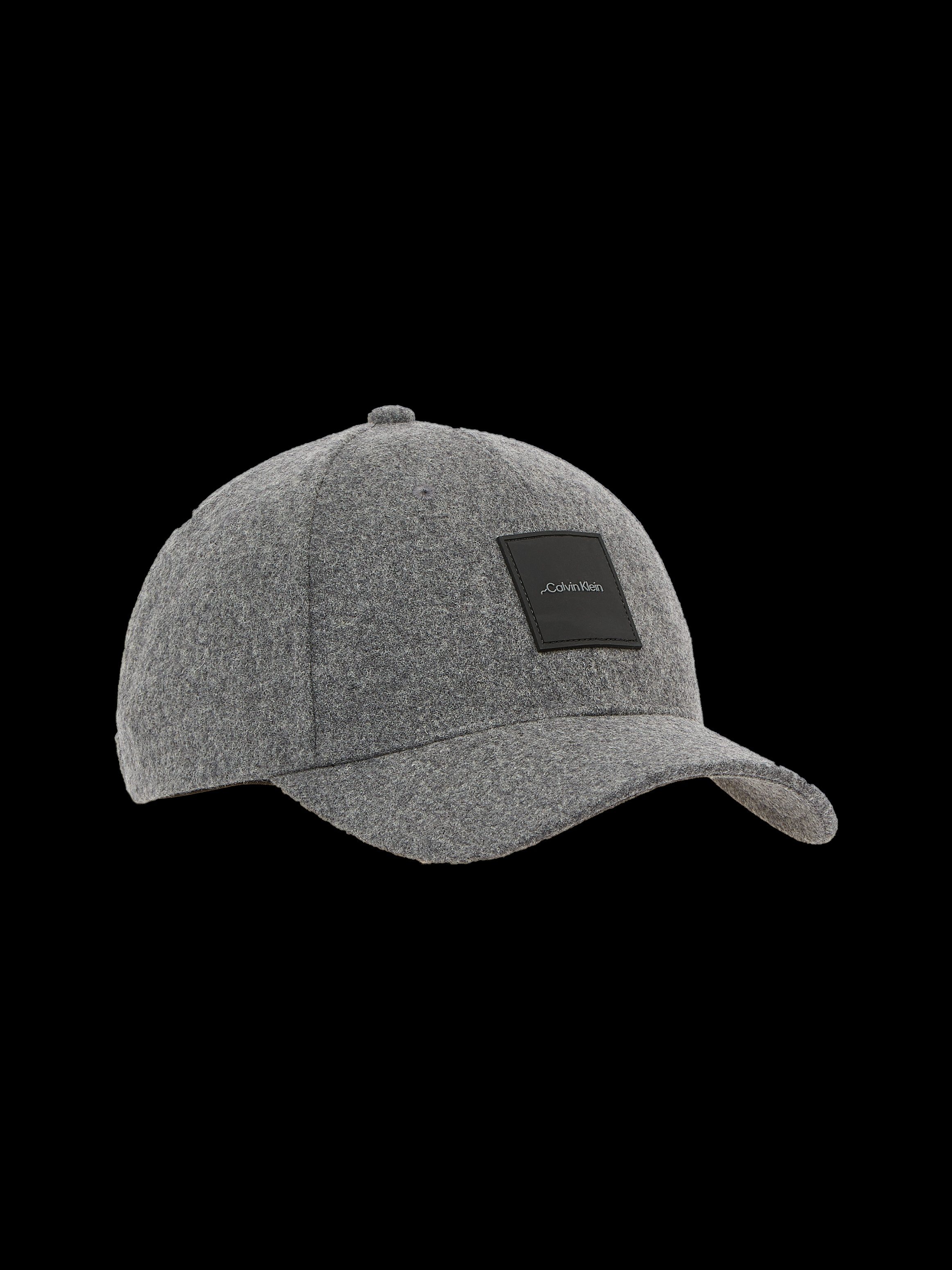 Calvin Klein Baseball pet WOOL BB CAP met logo-patch van leer unisex
