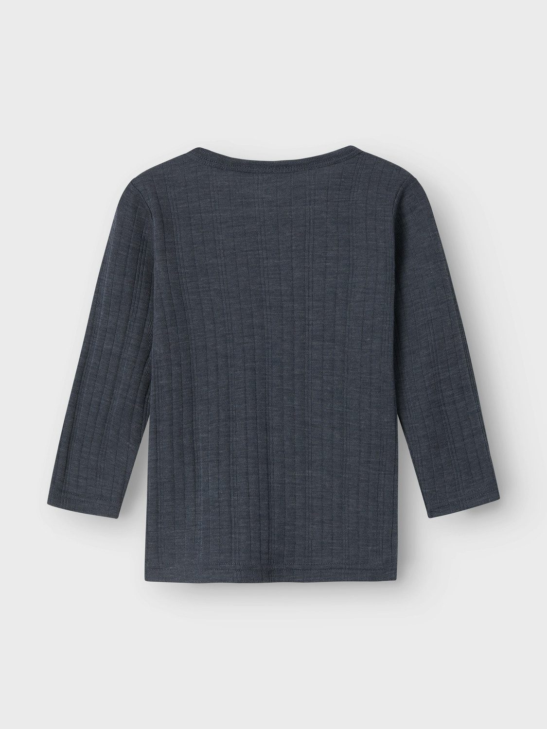 Name It Shirt met lange mouwen NMMWANG WOOL NEEDLE LS TOP SOLID NOOS