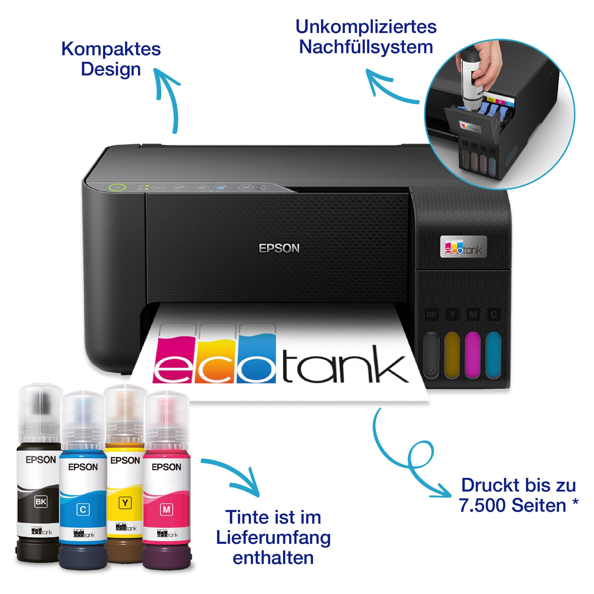 Epson All-in-oneprinter EcoTank ET-2860