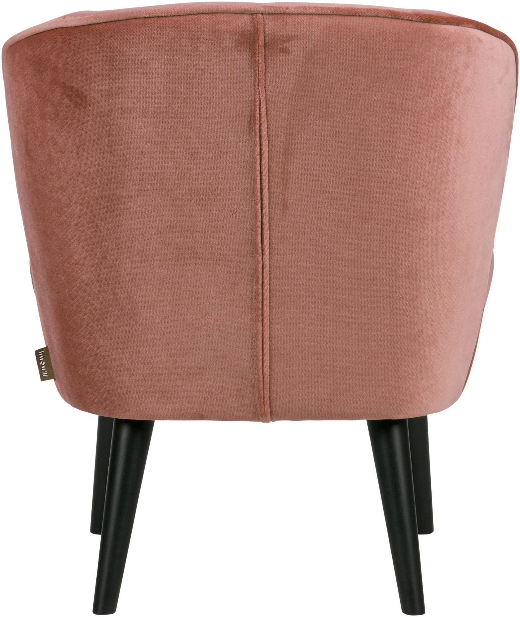 WOOOD Fauteuil Sara zacht gepolsterd, 4-poots frame, h 71 cm x b 59 cm